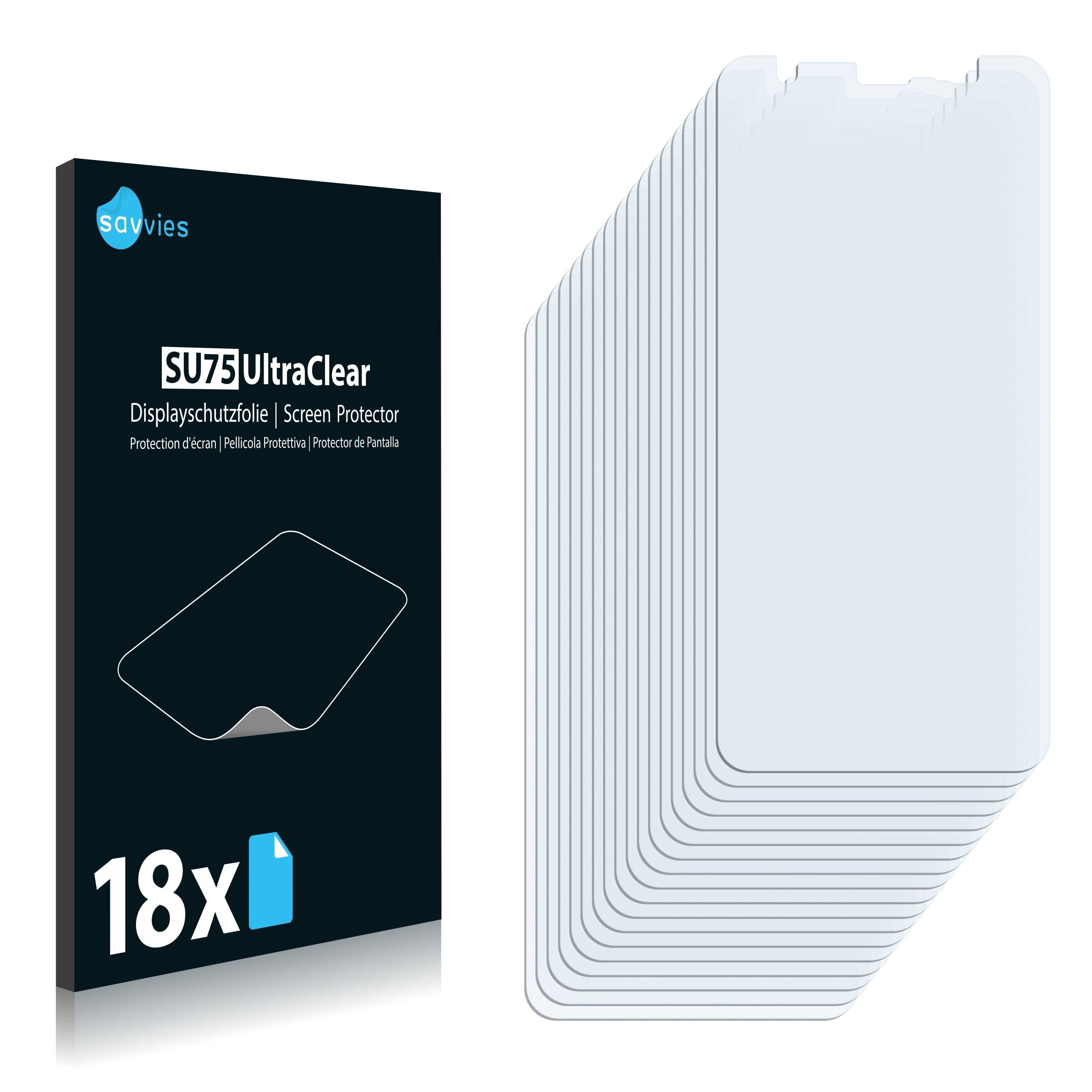 18x Savvies SU75 Displayschutzfolie für Blackview BV6300