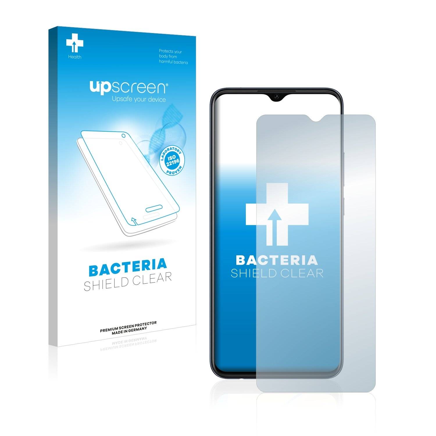upscreen Bacteria Shield Clear Premium Antibakterielle Displayschutzfolie für Oppo