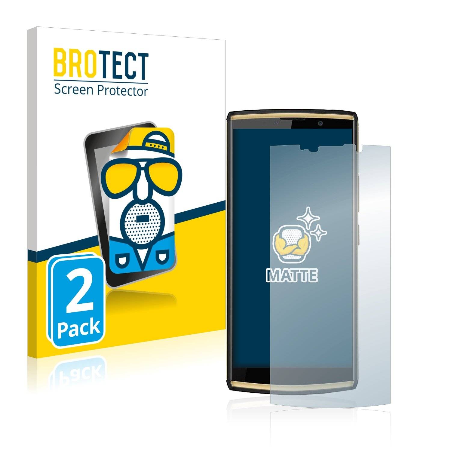2x BROTECT Matte Displayschutzfolie für Oukitel K7 Pro - Entspiegelt,