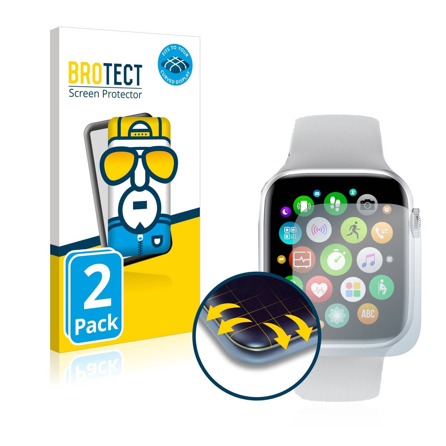 2x BROTECT Flex Full-Cover Displayschutzfolie für Lemfo