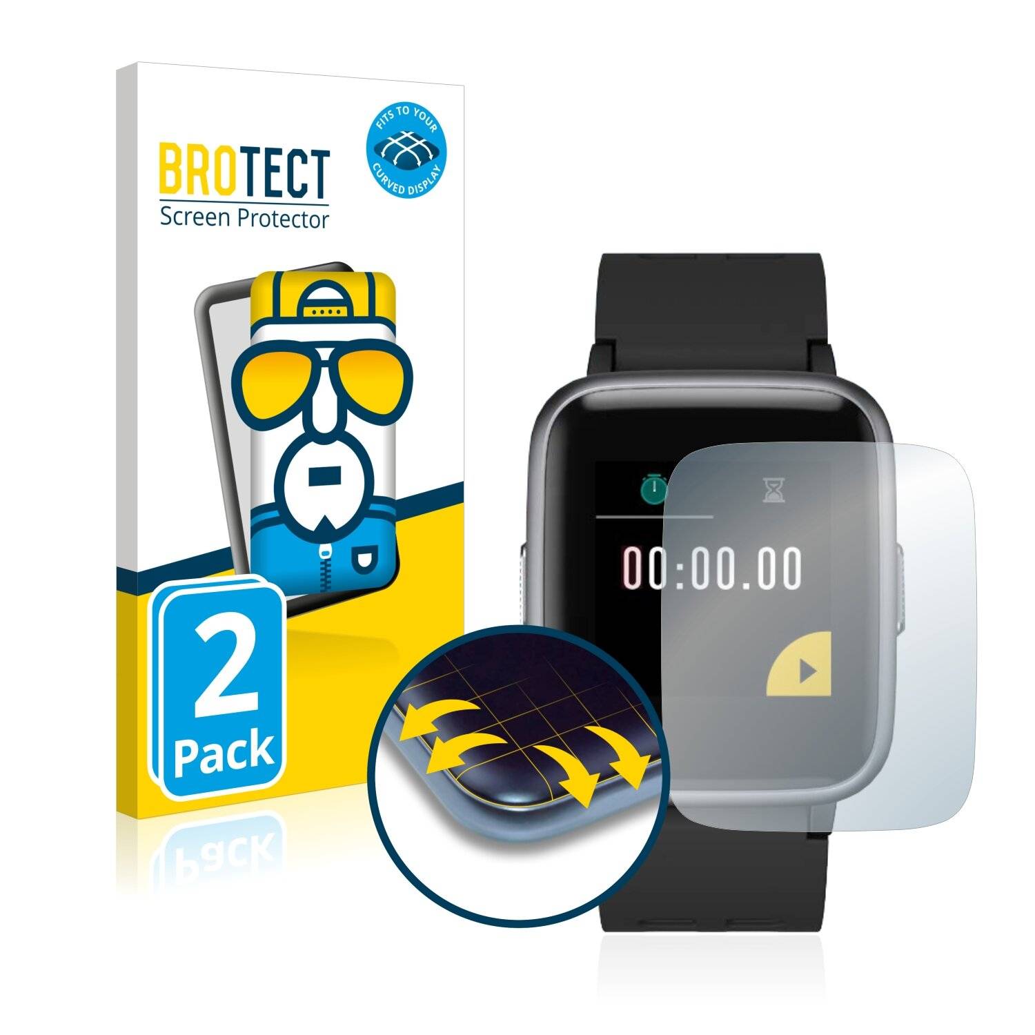 2x BROTECT Flex Full-Cover Displayschutzfolie für Arbily