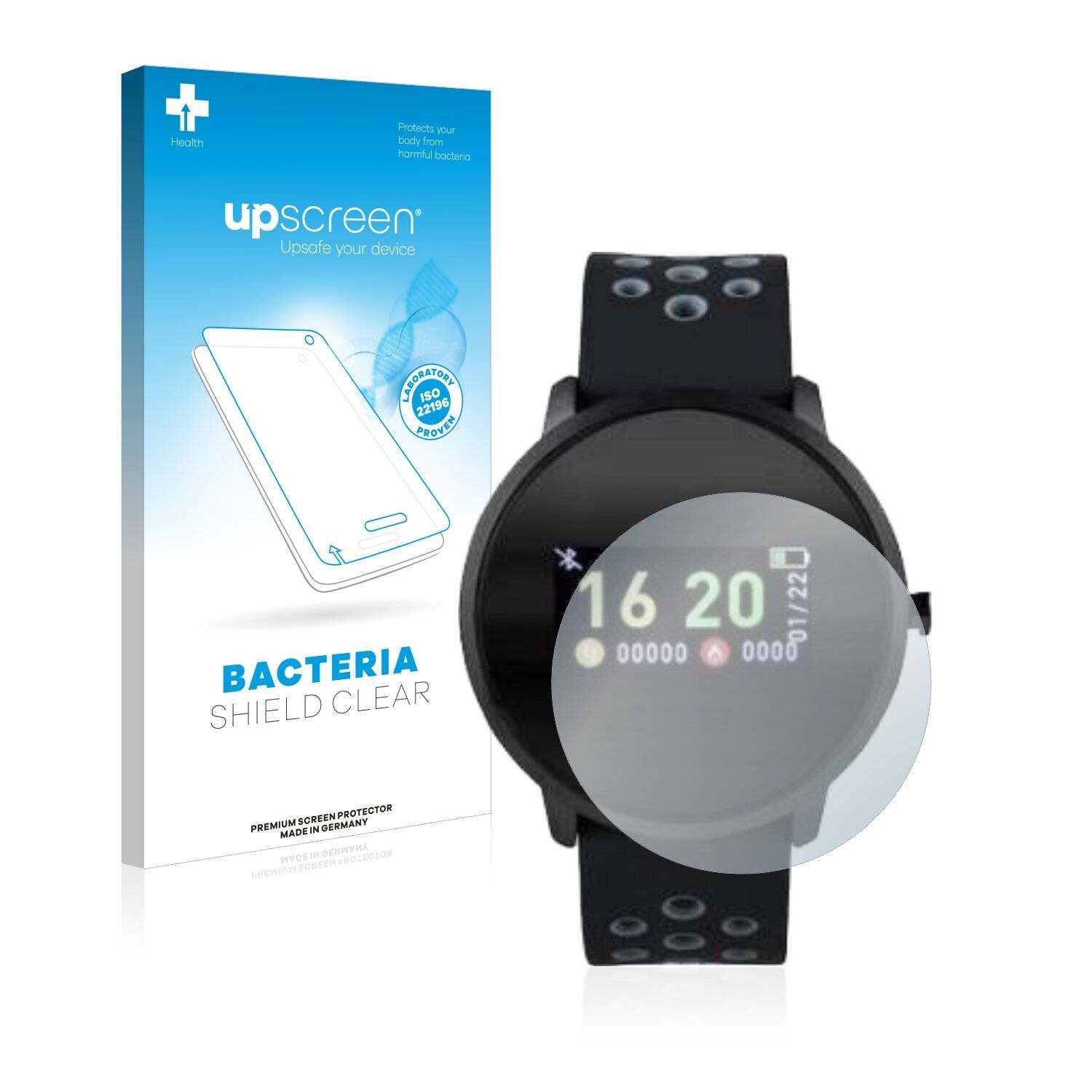 upscreen Bacteria Shield Clear Premium Antibakterielle Displayschutzfolie für Sempre Smart