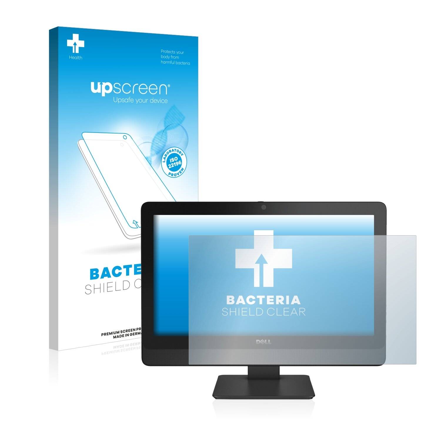 upscreen Bacteria Shield Clear Premium Antibakterielle Displayschutzfolie für Dell OptiPlex