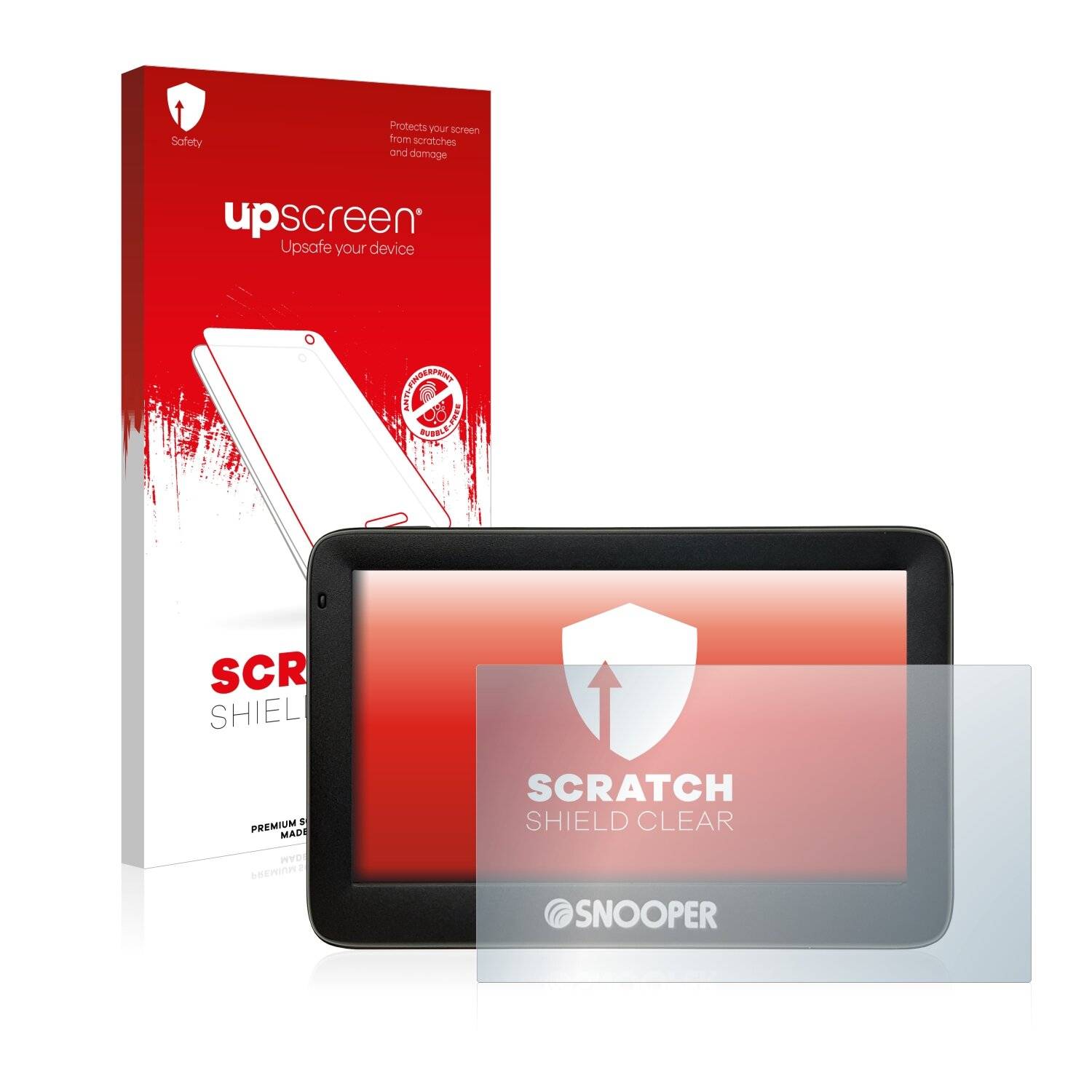 upscreen Scratch Shield Clear Premium Displayschutzfolie für Snooper Truckmate Pro
