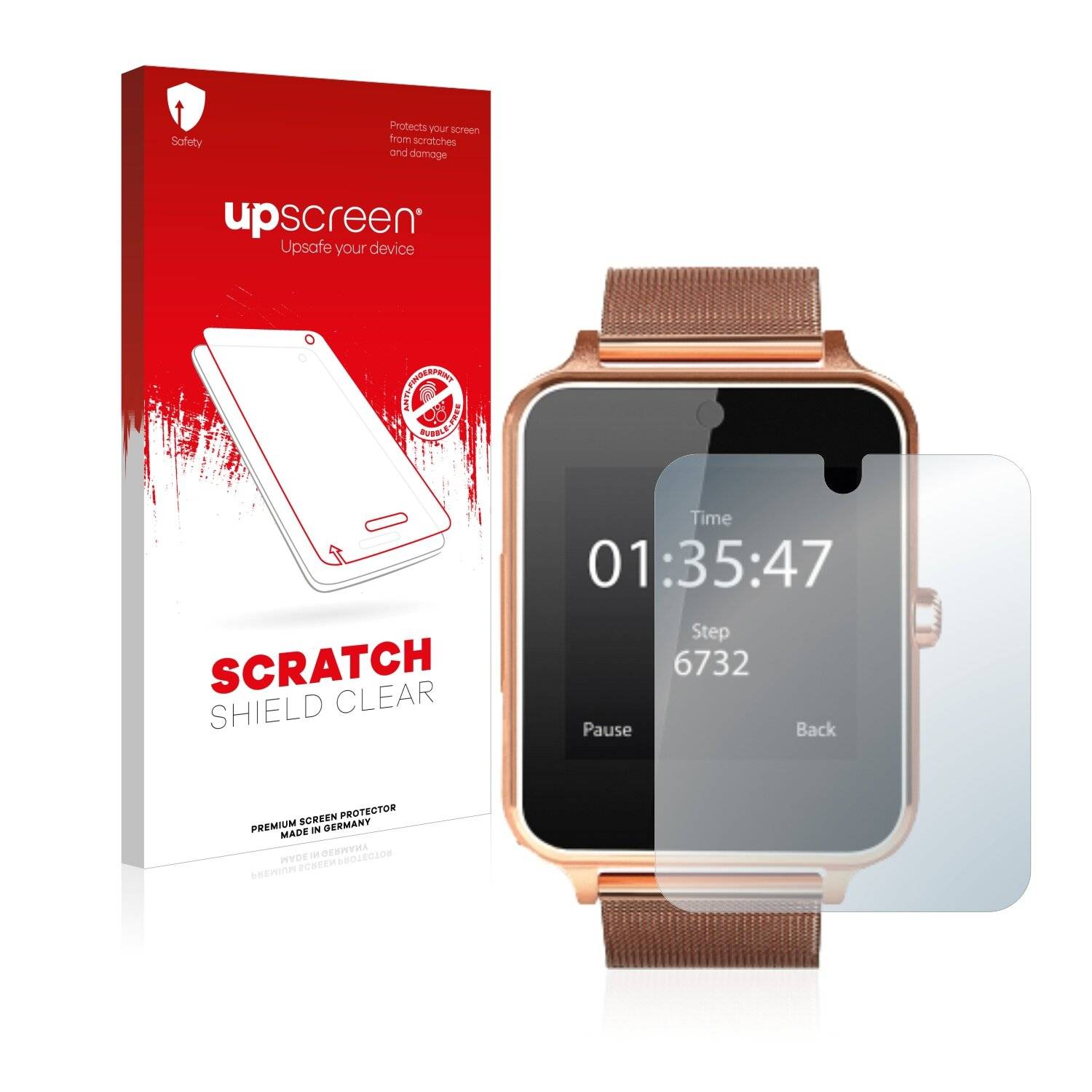 upscreen Scratch Shield Clear Premium Displayschutzfolie für Smartek