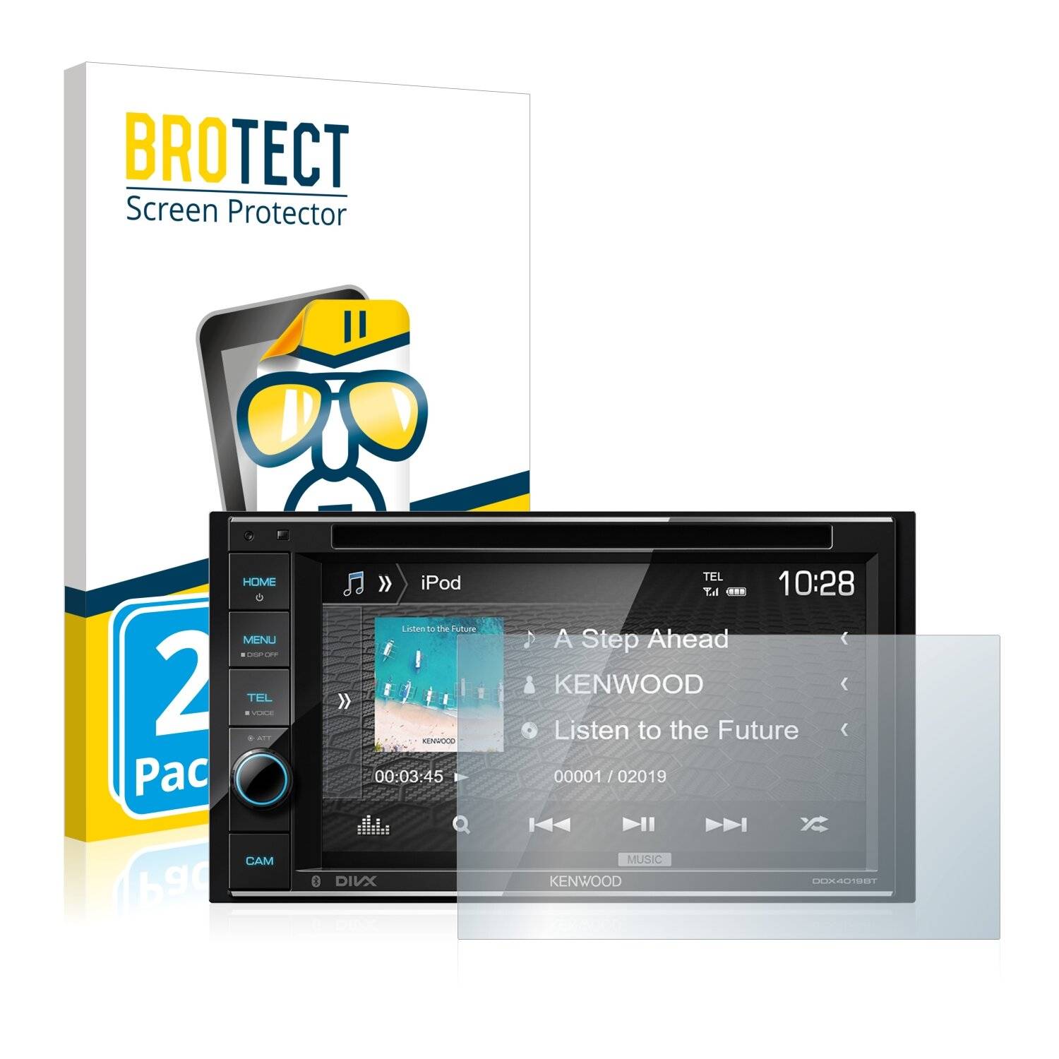2x BROTECT HD-Clear Displayschutzfolie für Kenwood