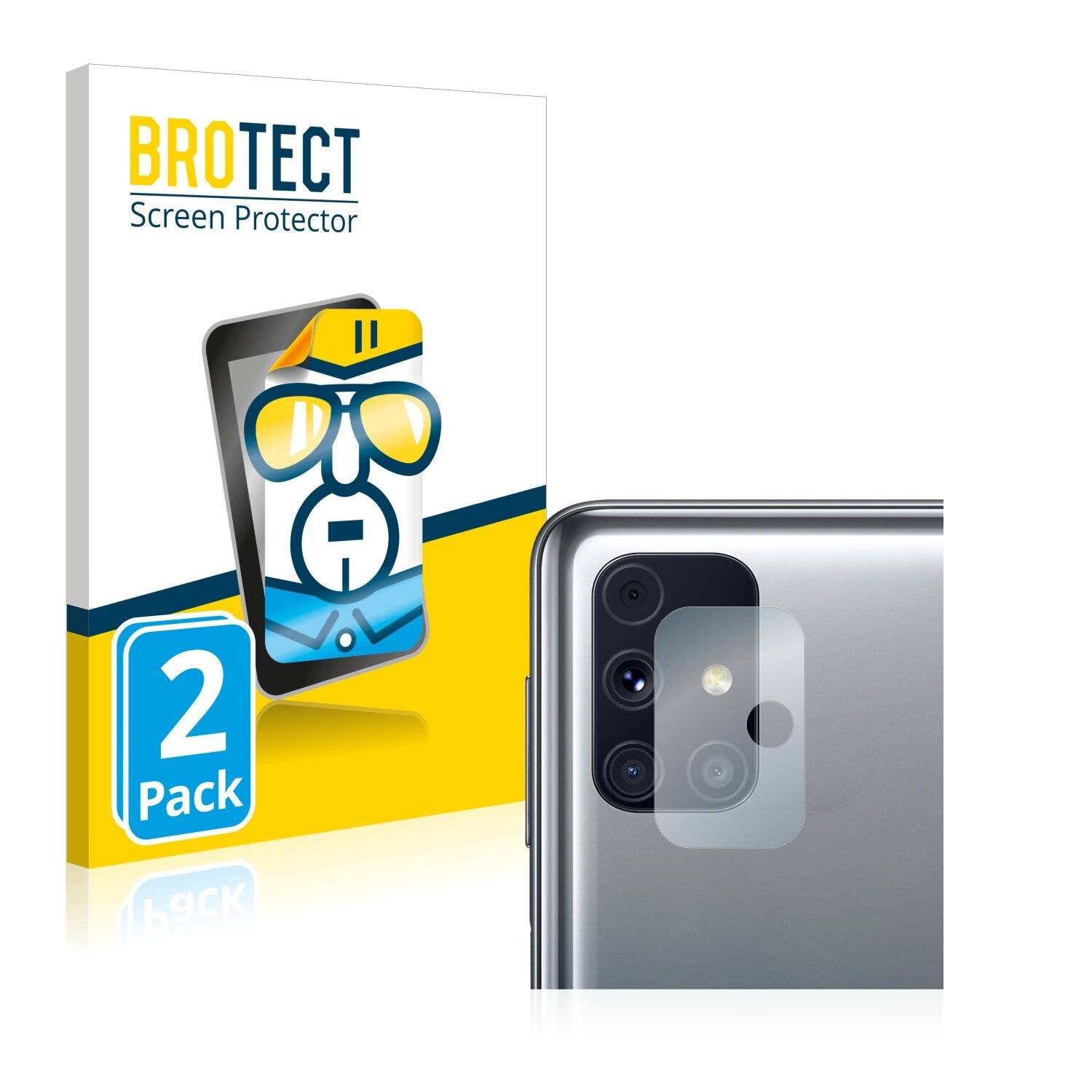 2x BROTECT HD-Clear Displayschutzfolie für Samsung Galaxy M31s (NUR