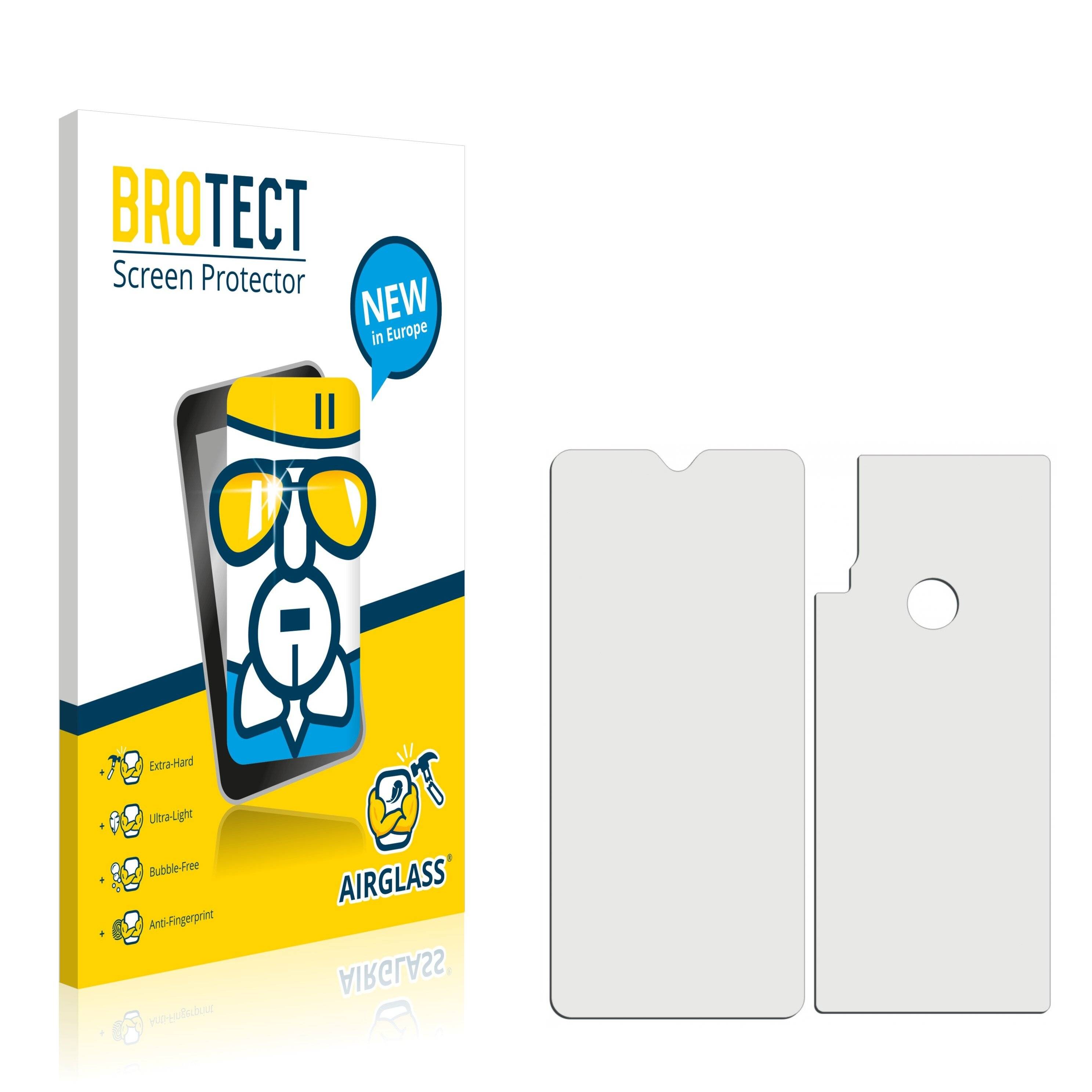 BROTECT AirGlass Schutzglas Folie für Alcatel 1S 2020 (Vorder +