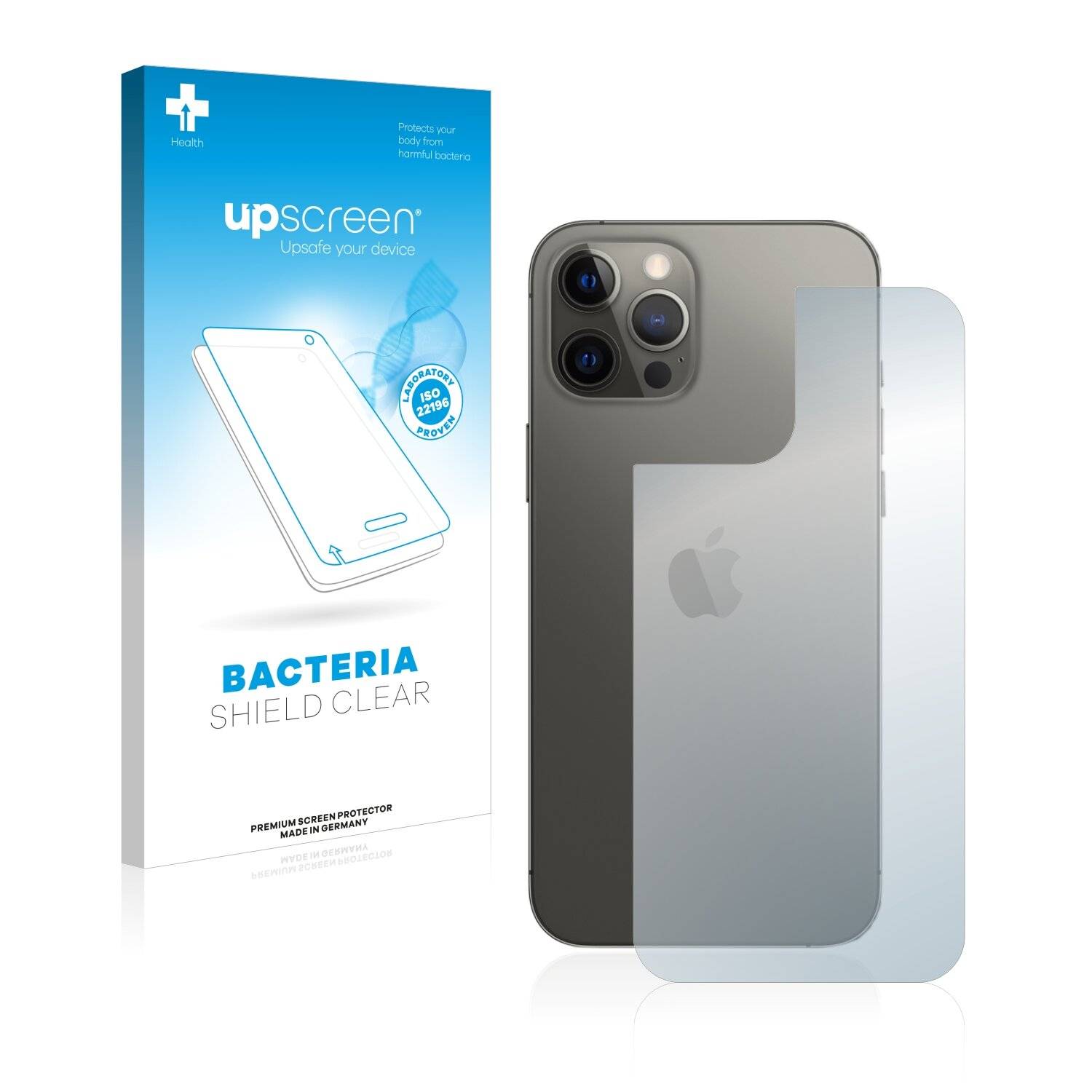 upscreen Bacteria Shield Clear Premium Antibakterielle Displayschutzfolie für Apple iPhone