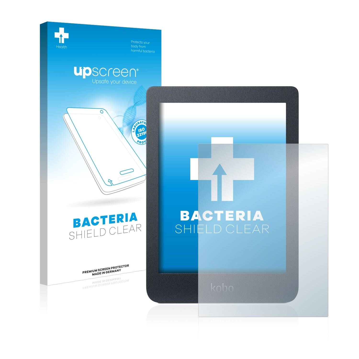 upscreen Bacteria Shield Clear Premium Antibakterielle Displayschutzfolie für Kobo