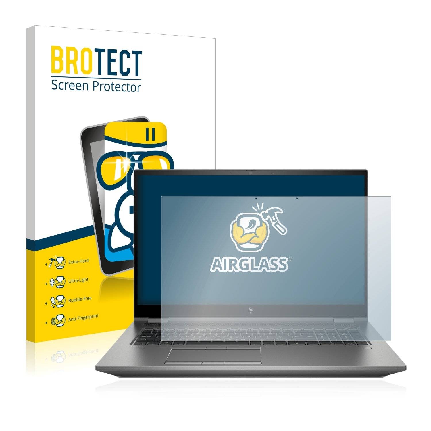 BROTECT AirGlass Schutzglas Folie für HP ZBook Power G7 i7