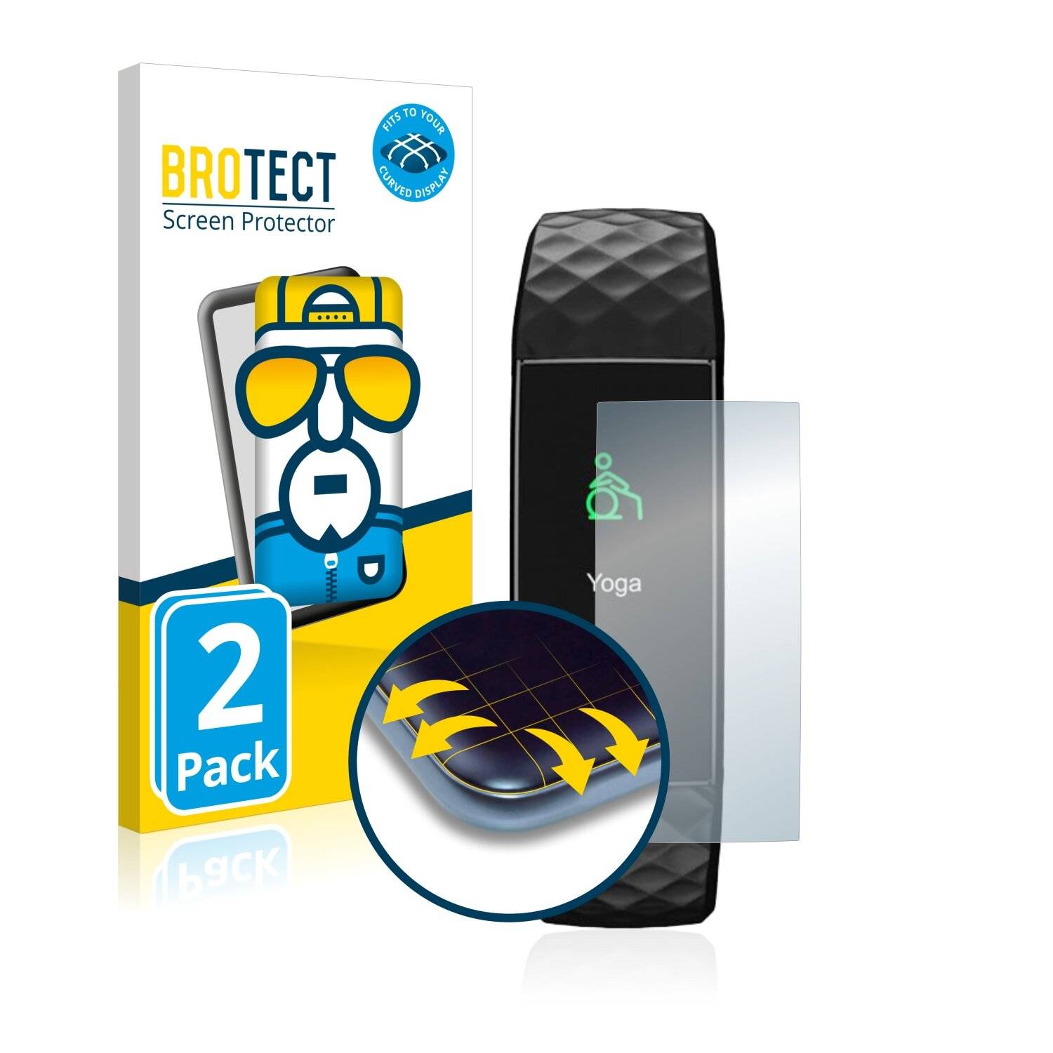 2x BROTECT Flex Full-Cover Displayschutzfolie für Noise ColorFit