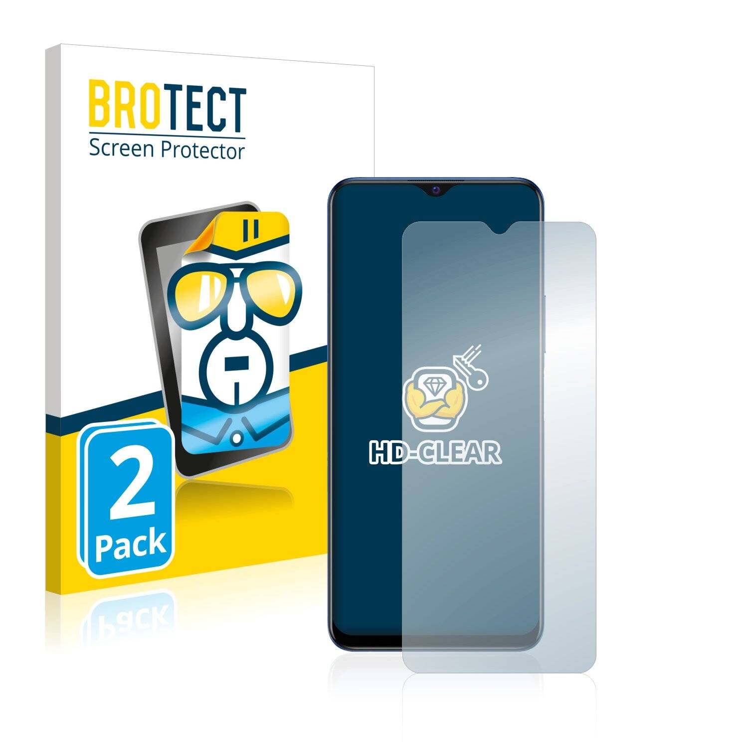 2x BROTECT HD-Clear Displayschutzfolie für Vivo