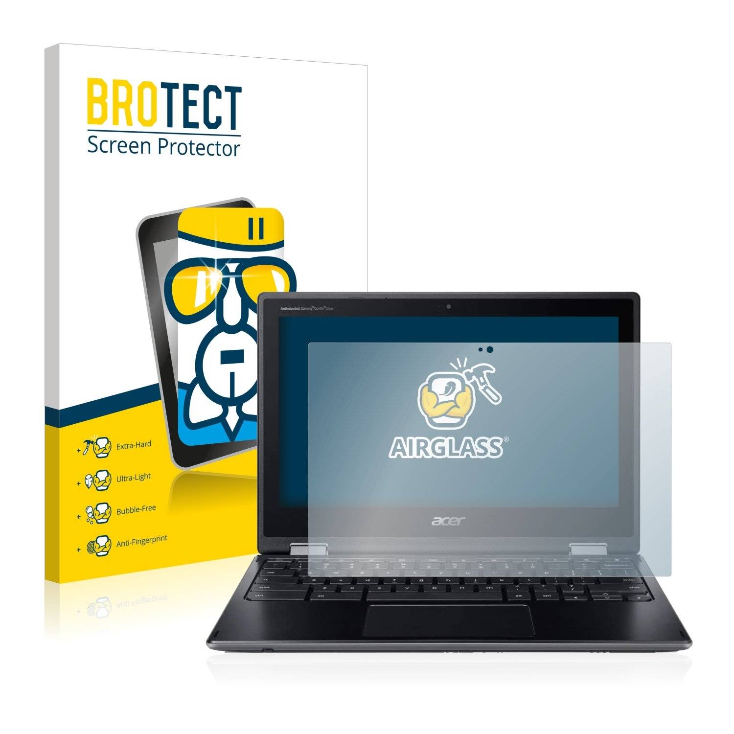 BROTECT AirGlass Schutzglas Folie für Acer Chromebook Spin 511