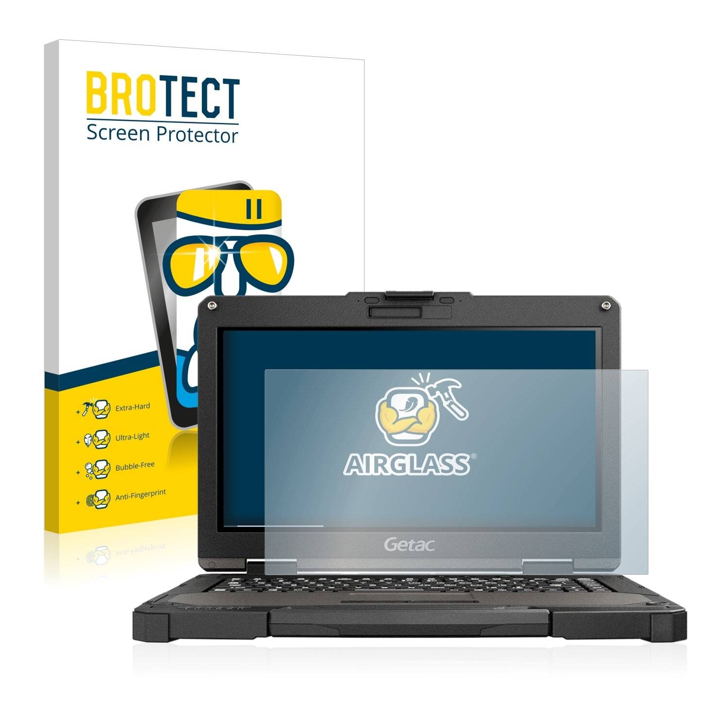 BROTECT AirGlass Schutzglas Folie für Getac