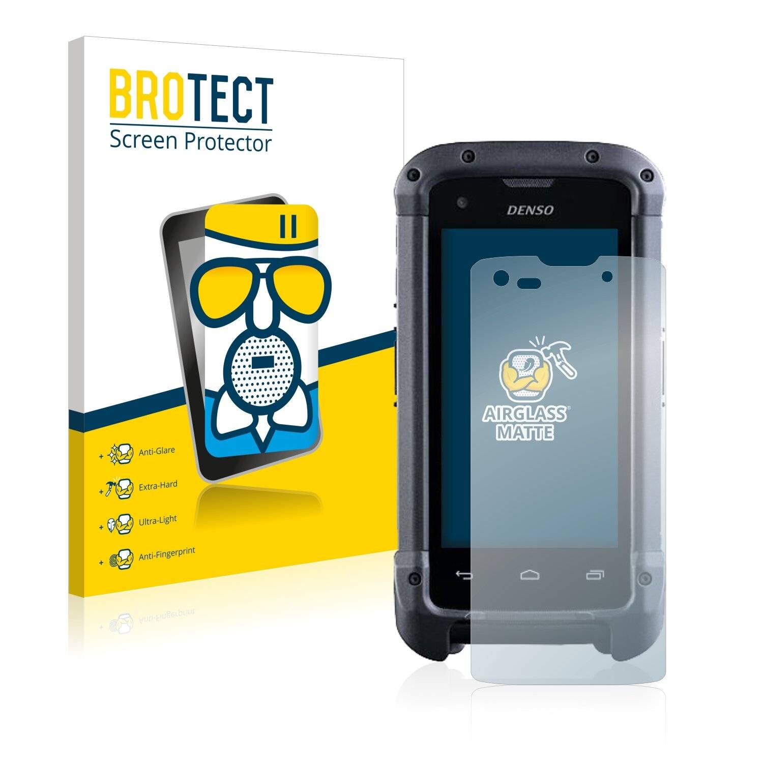 BROTECT AirGlass Matte Schutzglas Folie für Denso BHT-1600 Rugged