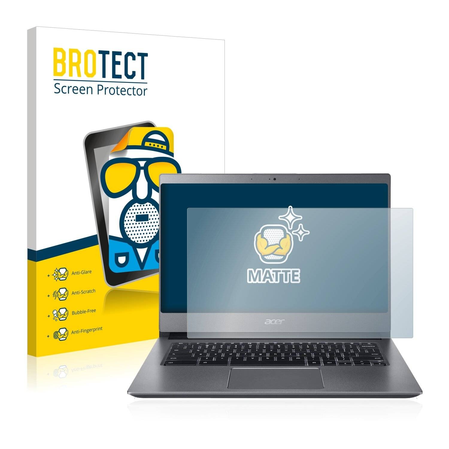 BROTECT Matte Displayschutzfolie für Acer Chromebook 714 - Entspiegelt,