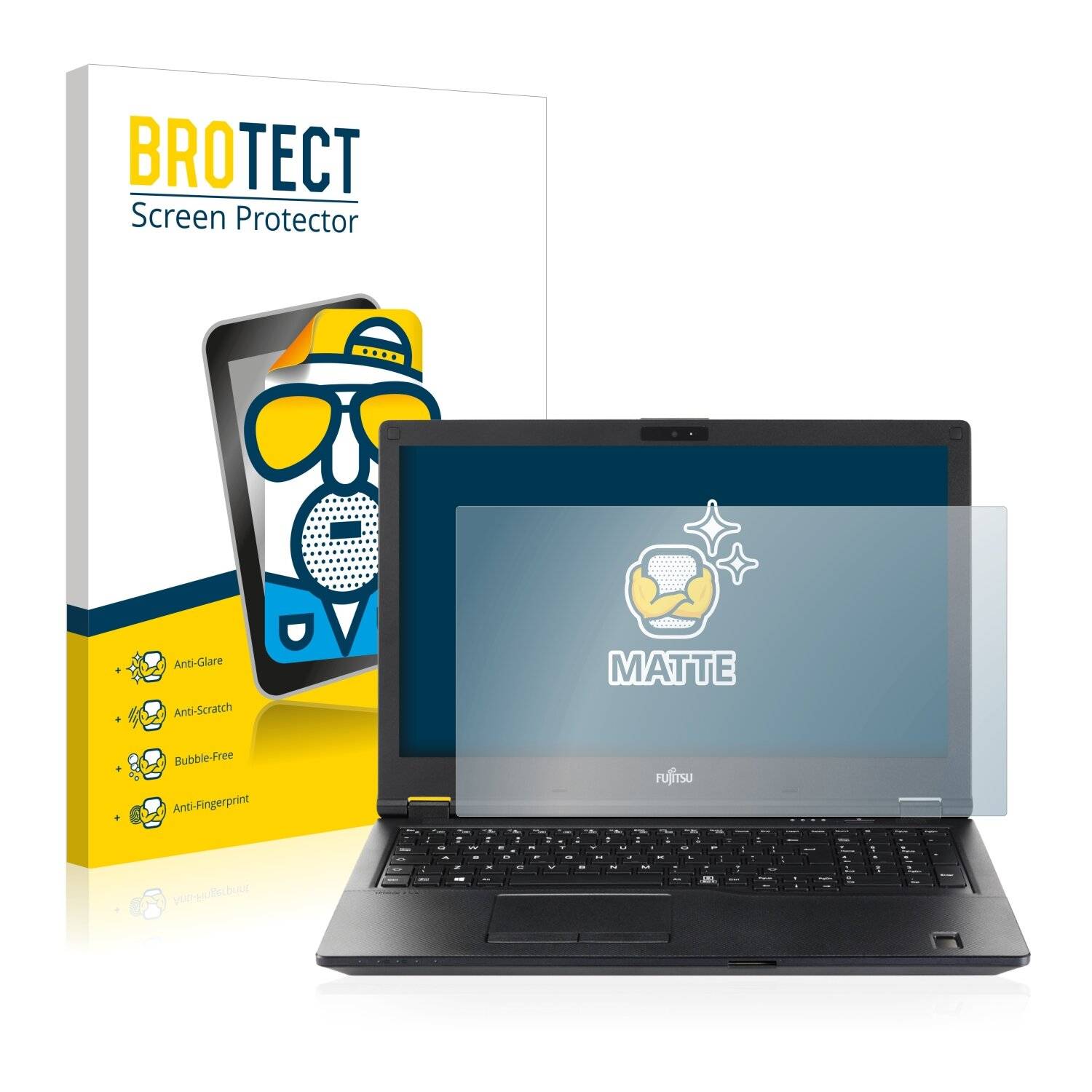 BROTECT Matte Displayschutzfolie für Fujitsu Lifebook E5510 - Entspiegelt,