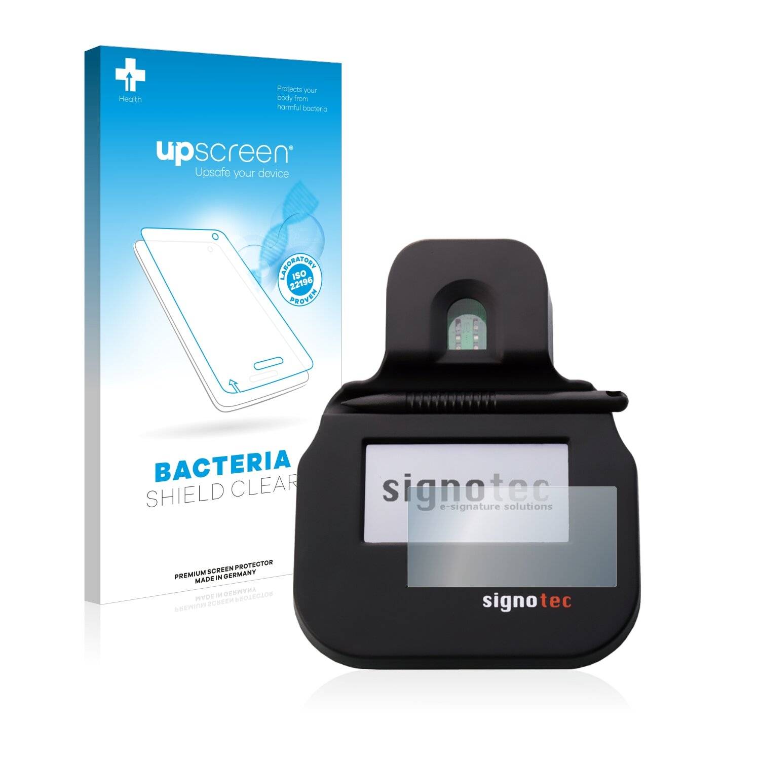upscreen Bacteria Shield Clear Premium Antibakterielle Displayschutzfolie für Signotec