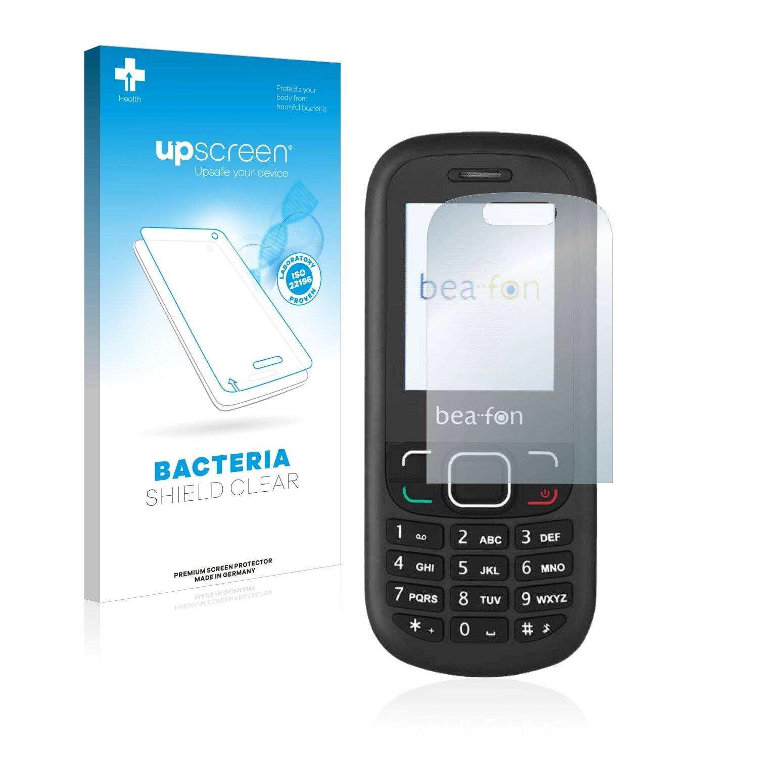 upscreen Bacteria Shield Clear Premium Antibakterielle Displayschutzfolie für Beafon