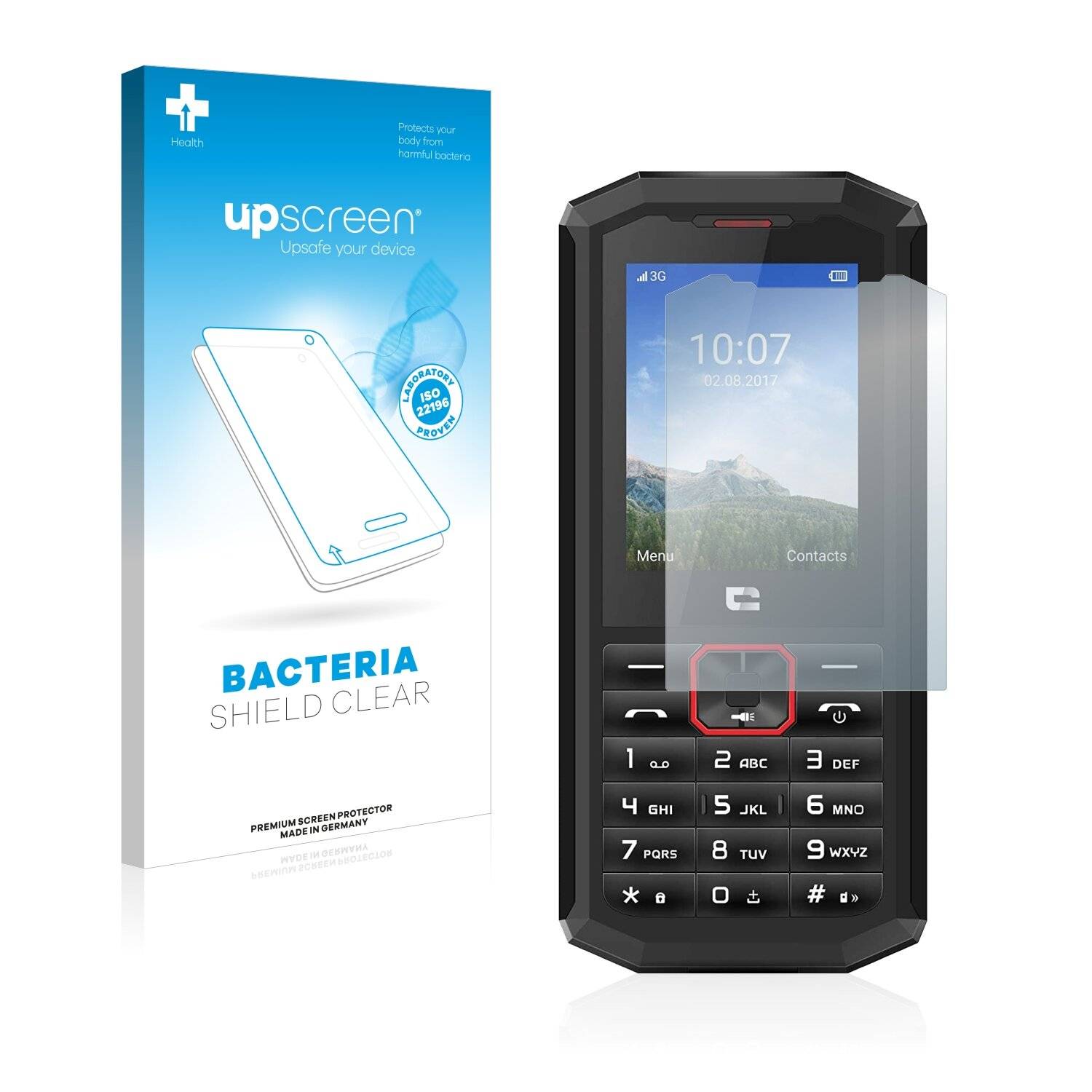 upscreen Bacteria Shield Clear Premium Antibakterielle Displayschutzfolie für Crosscall