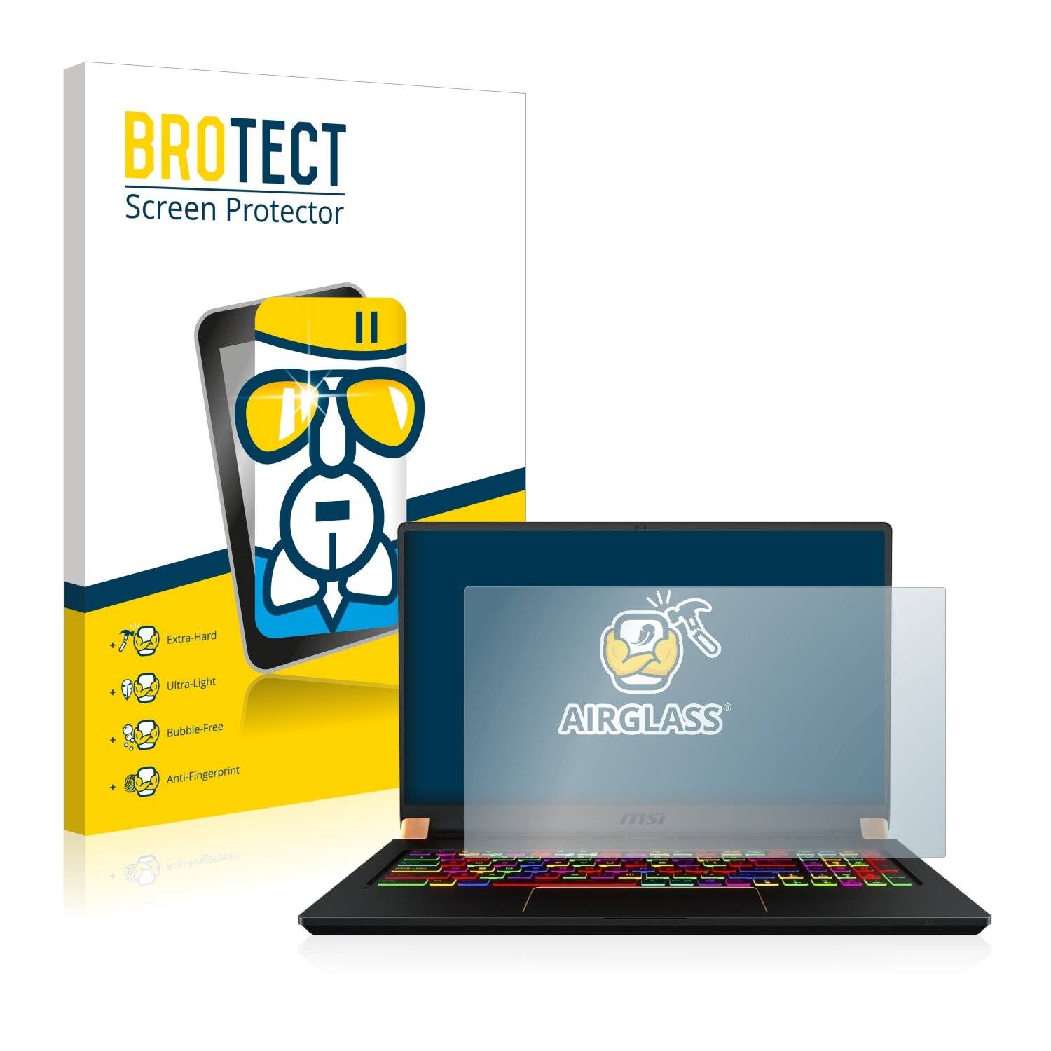 BROTECT AirGlass Schutzglas Folie für MSI GS75