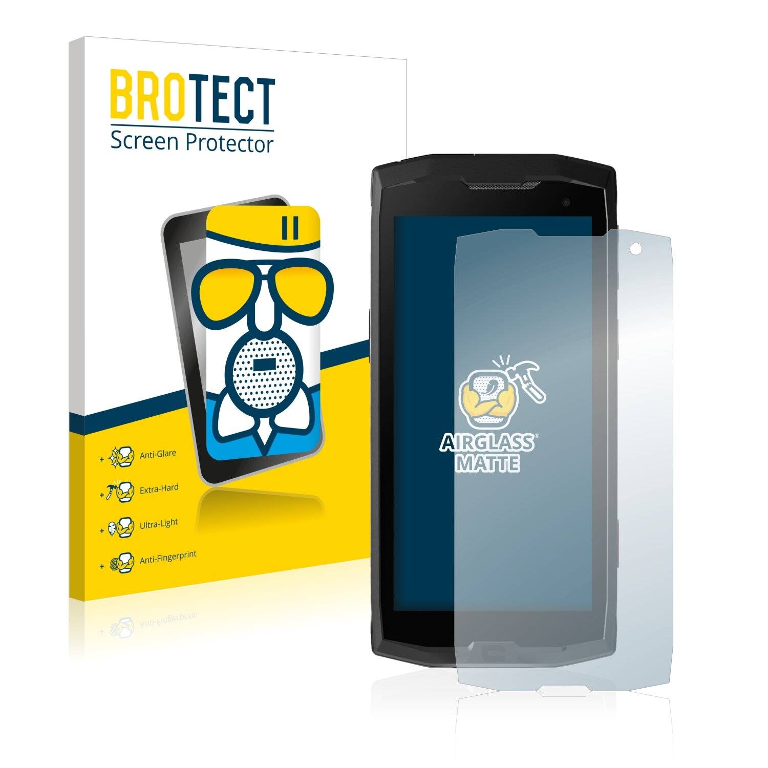 BROTECT AirGlass Matte Schutzglas Folie für Crosscall Core