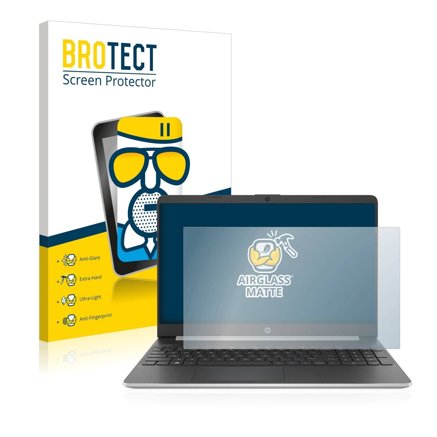 BROTECT AirGlass Matte Schutzglas Folie für HP