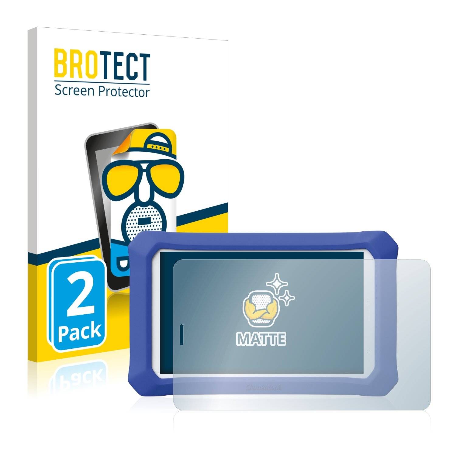 2x BROTECT Matte Displayschutzfolie für Clementoni Clempad 9 Plus - Entspiegelt,