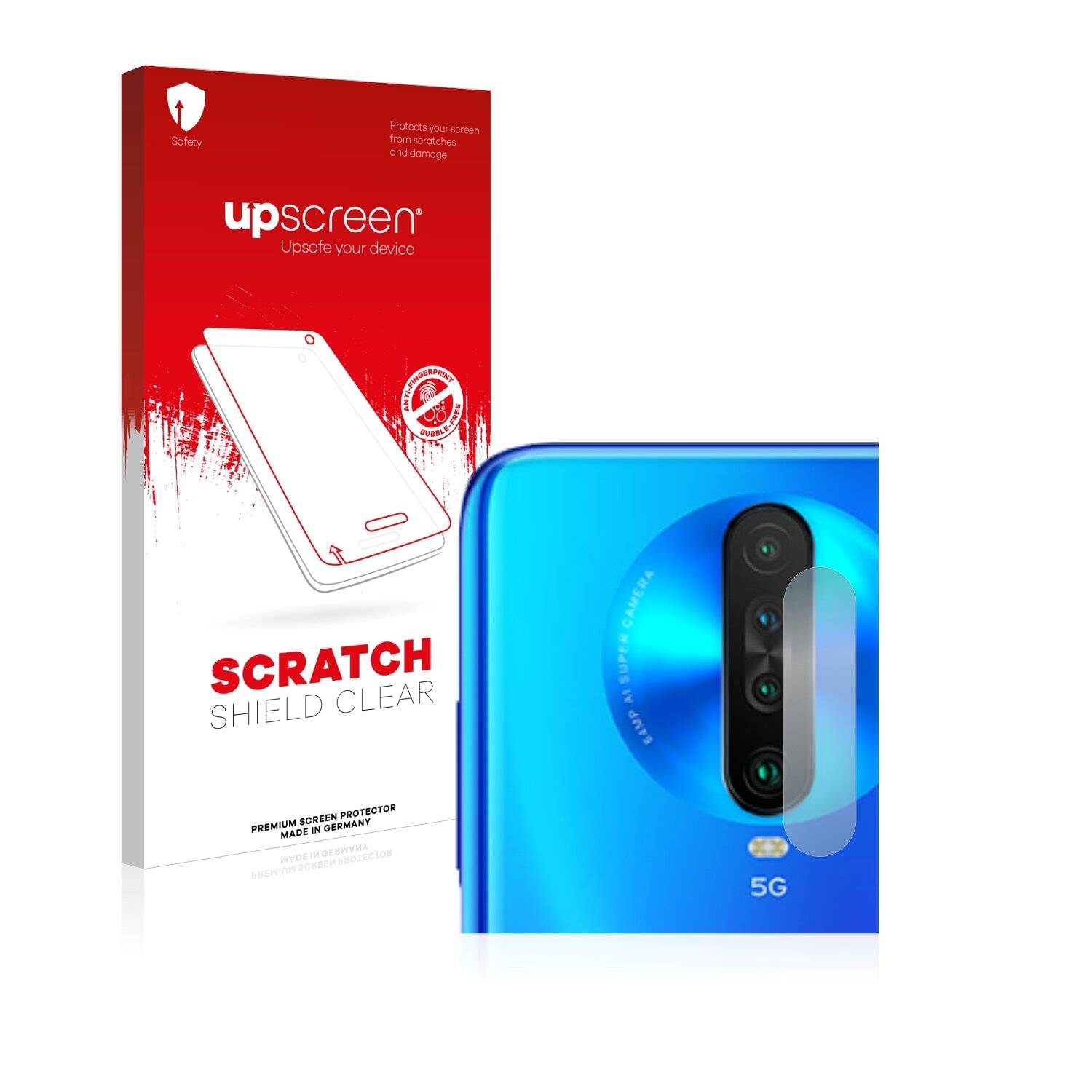 upscreen Scratch Shield Clear Premium Displayschutzfolie für Xiaomi Redmi K30 5G Racing