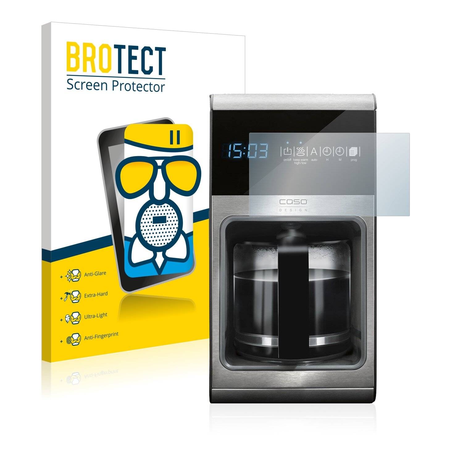BROTECT AirGlass Matte Schutzglas Folie für Caso Coffee
