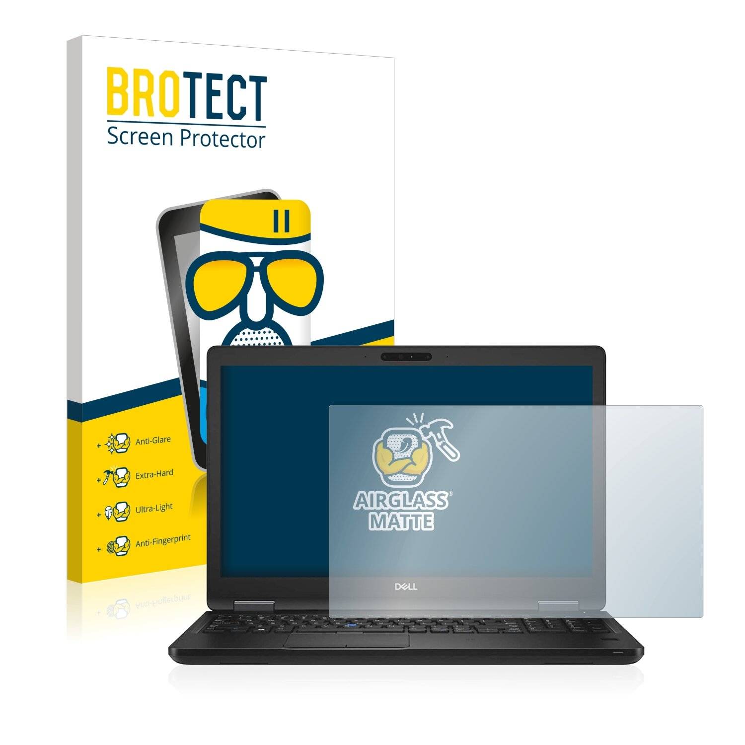 BROTECT AirGlass Matte Schutzglas Folie für Dell Latitude