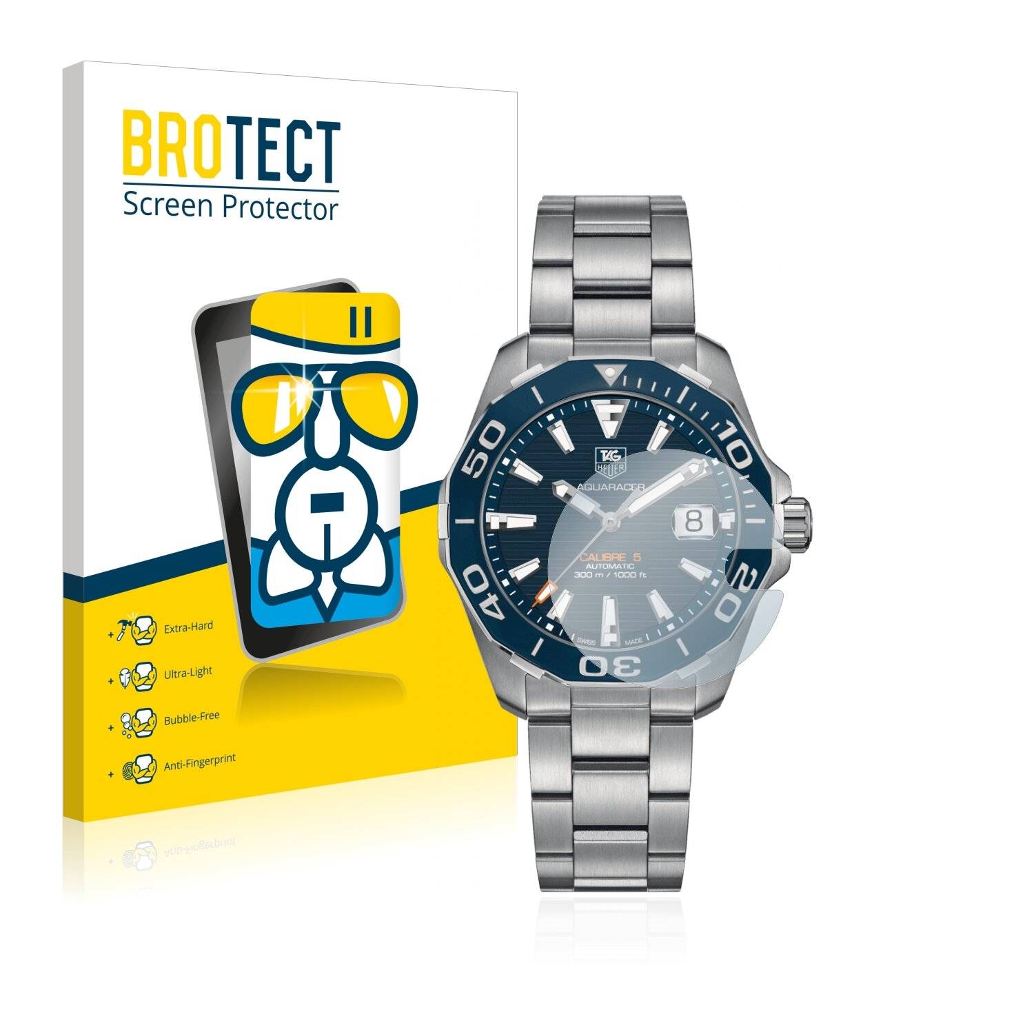 BROTECT AirGlass Schutzglas Folie für TAG Heuer Carrera (43