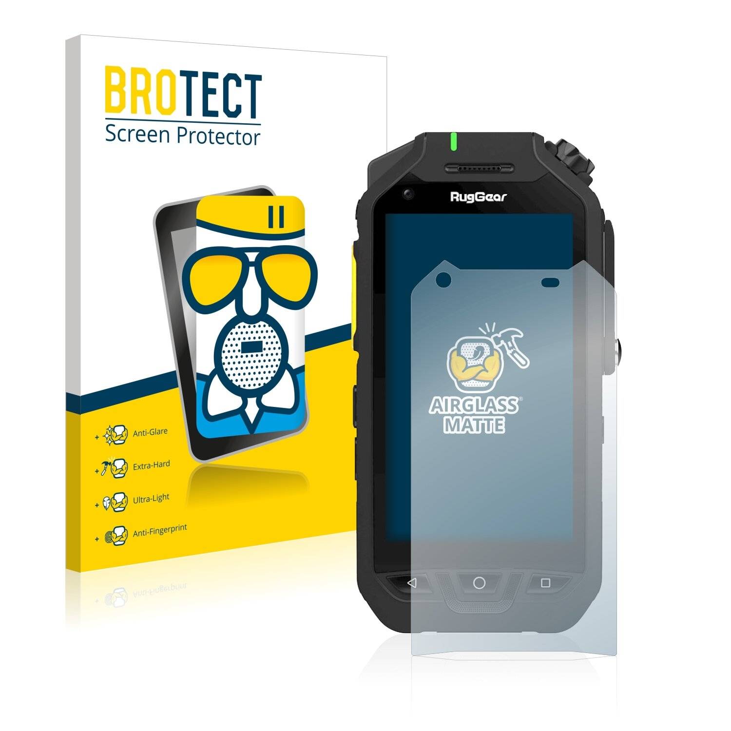 BROTECT AirGlass Matte Schutzglas Folie für RugGear