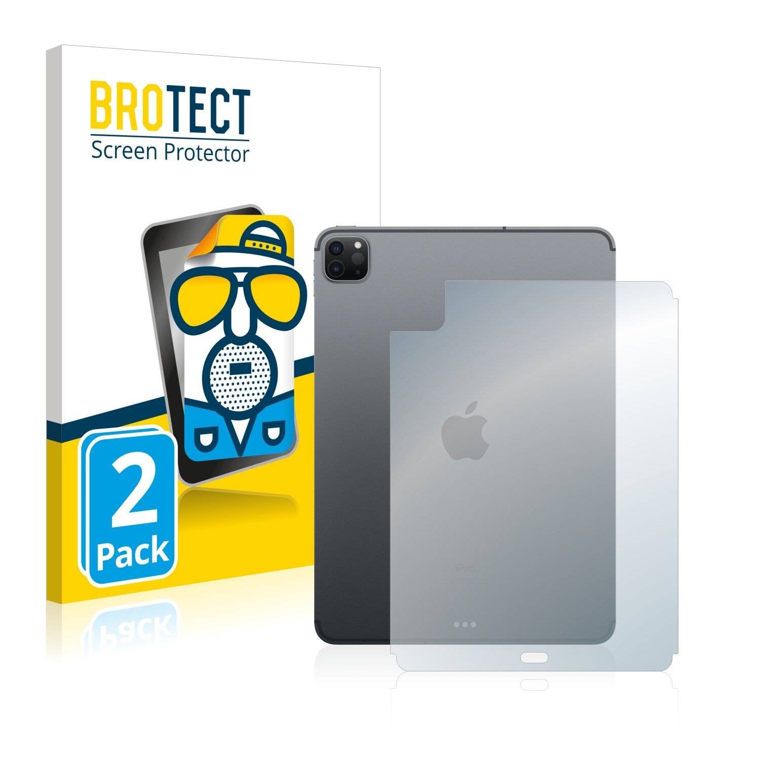 2x BROTECT Matte Displayschutzfolie für Apple iPad Pro 11 WiFi Cellular 2020 (Rückseite, 2.