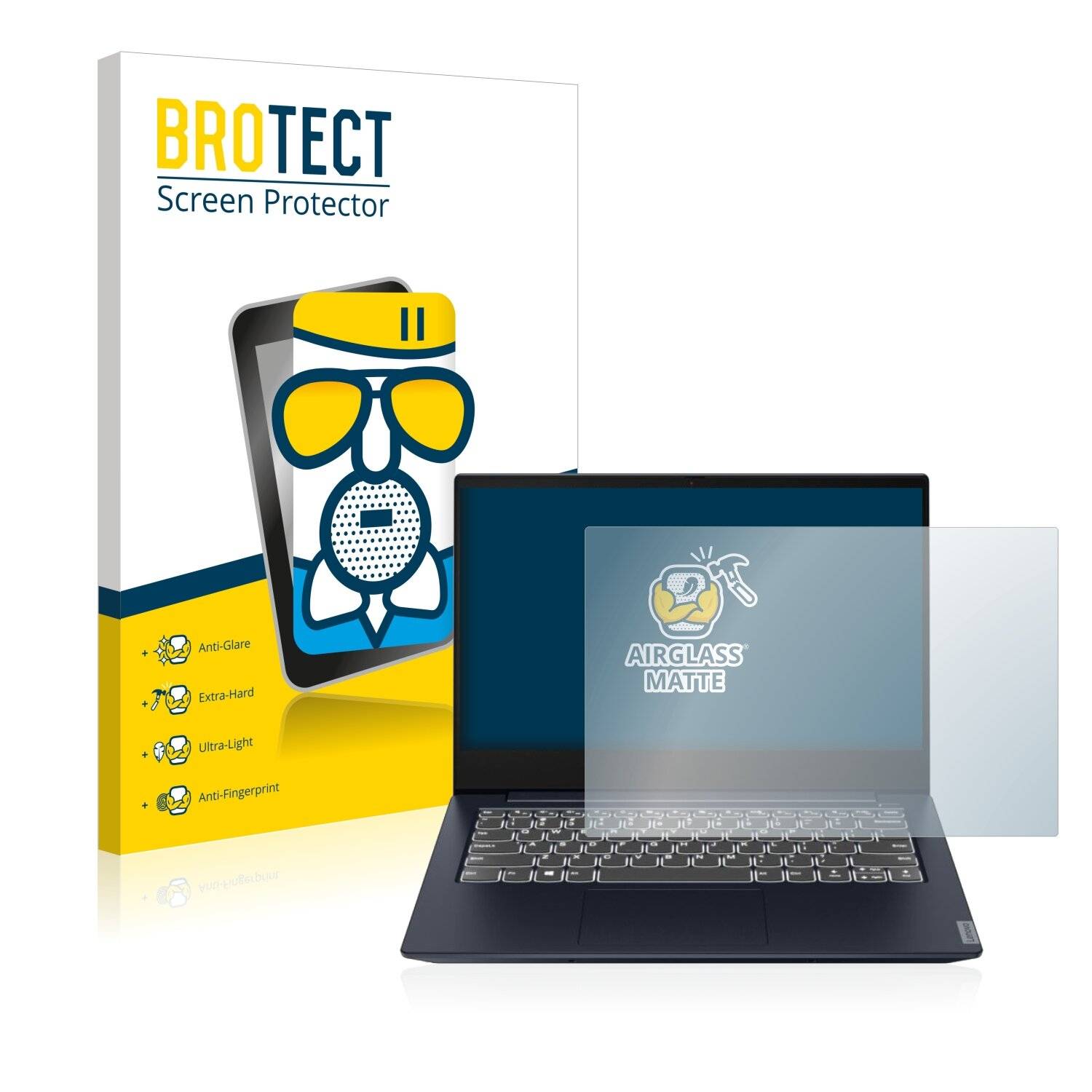 BROTECT AirGlass Matte Schutzglas Folie für Lenovo IdeaPad S340