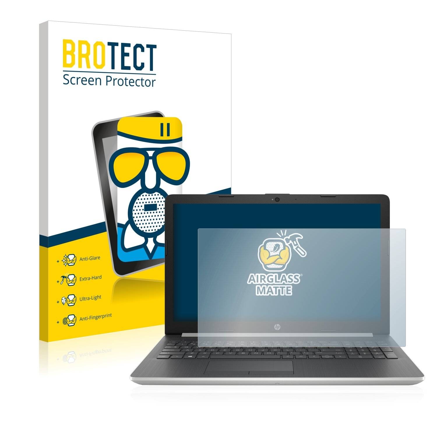 BROTECT AirGlass Matte Schutzglas Folie für HP