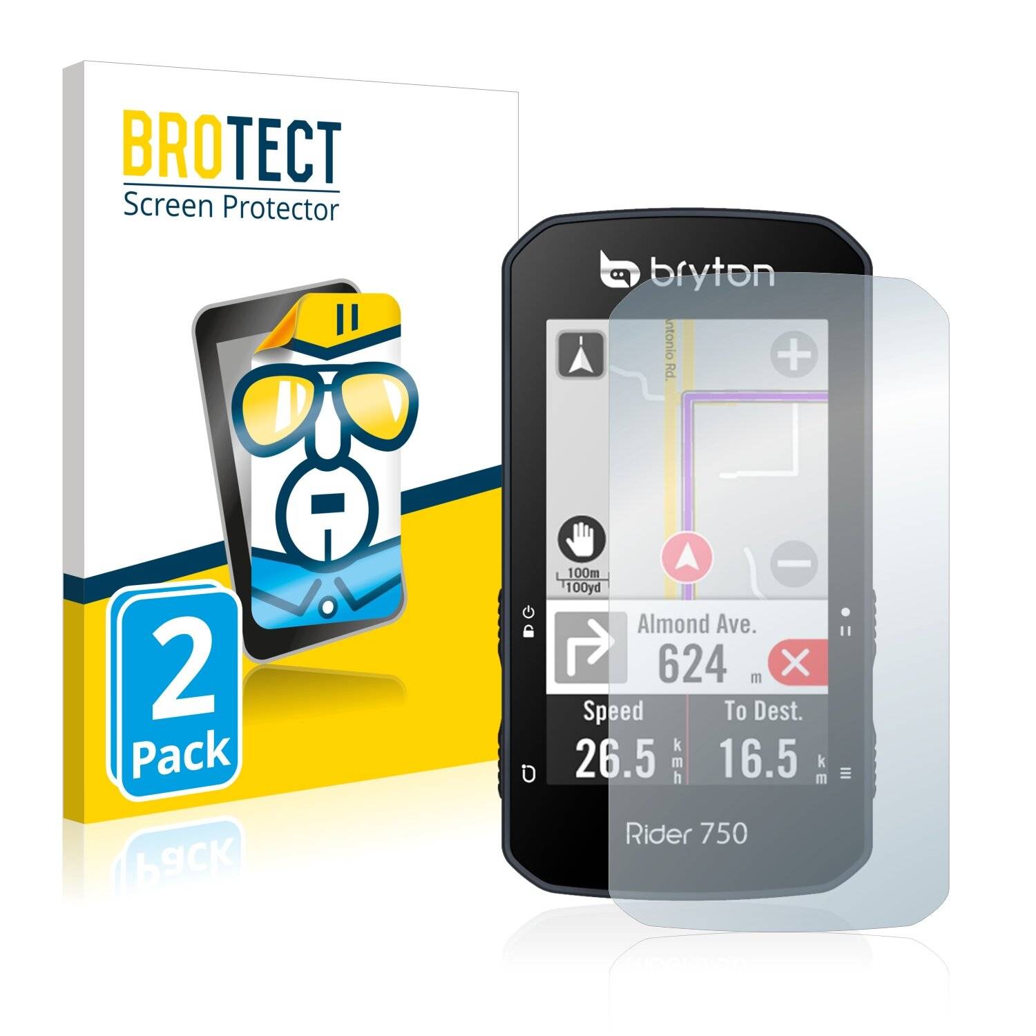 2x BROTECT HD-Clear Displayschutzfolie für Bryton Rider