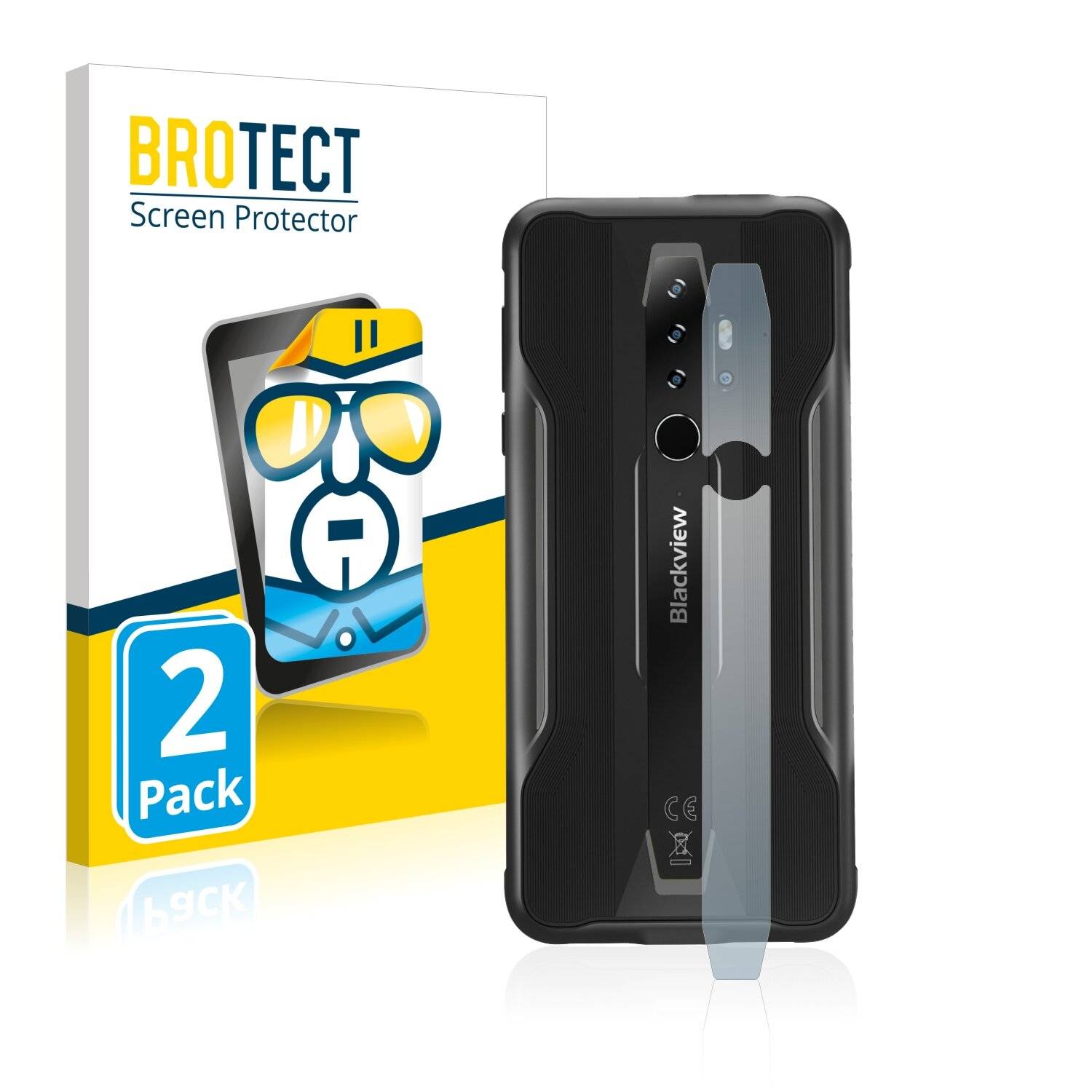 2x BROTECT HD-Clear Displayschutzfolie für Blackview BV6300 Pro (NUR