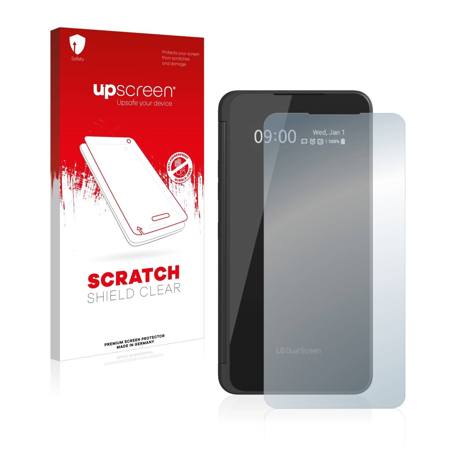 upscreen Scratch Shield Clear Premium Displayschutzfolie für LG G8X ThinQ (Äußeres