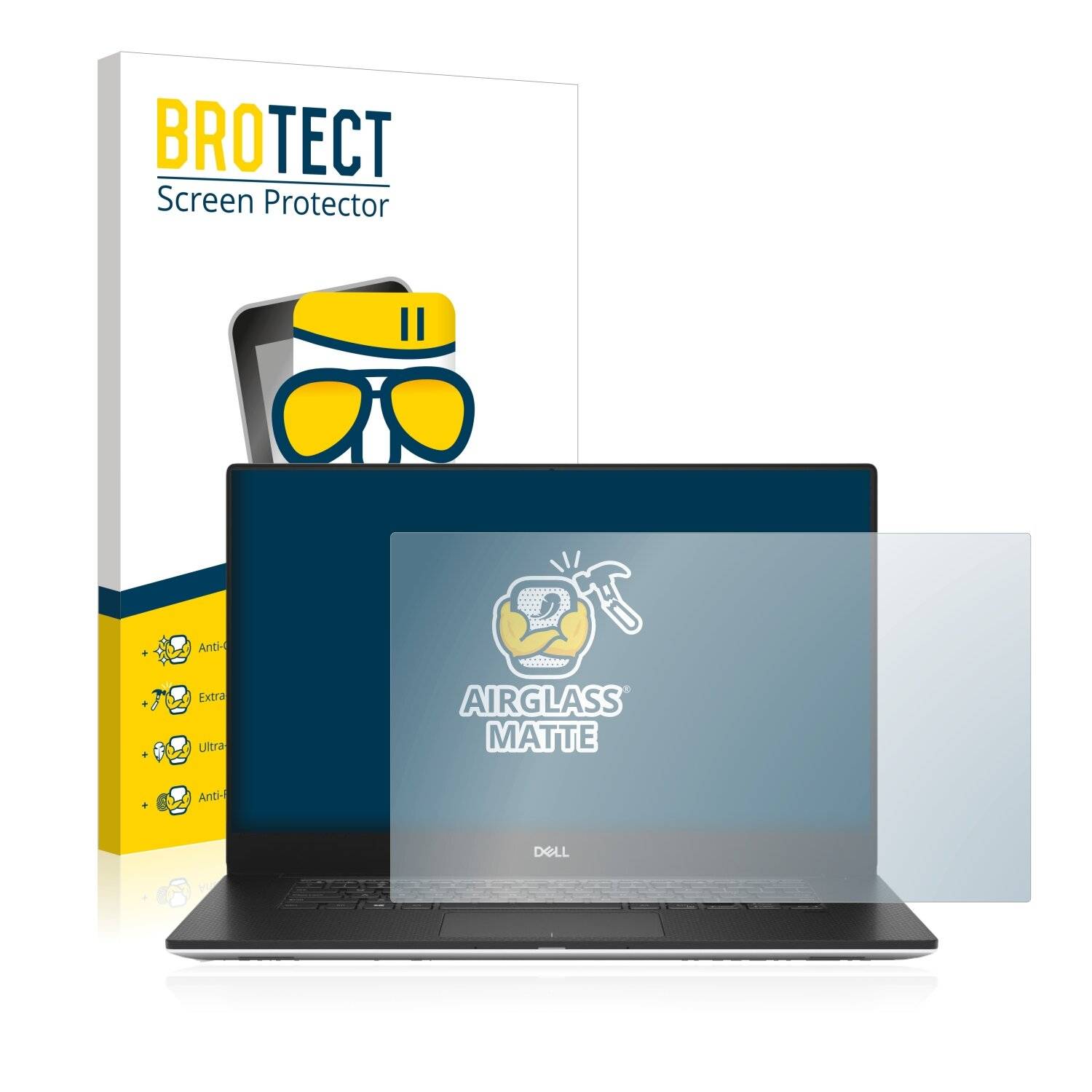BROTECT AirGlass Matte Schutzglas Folie für Dell Precision