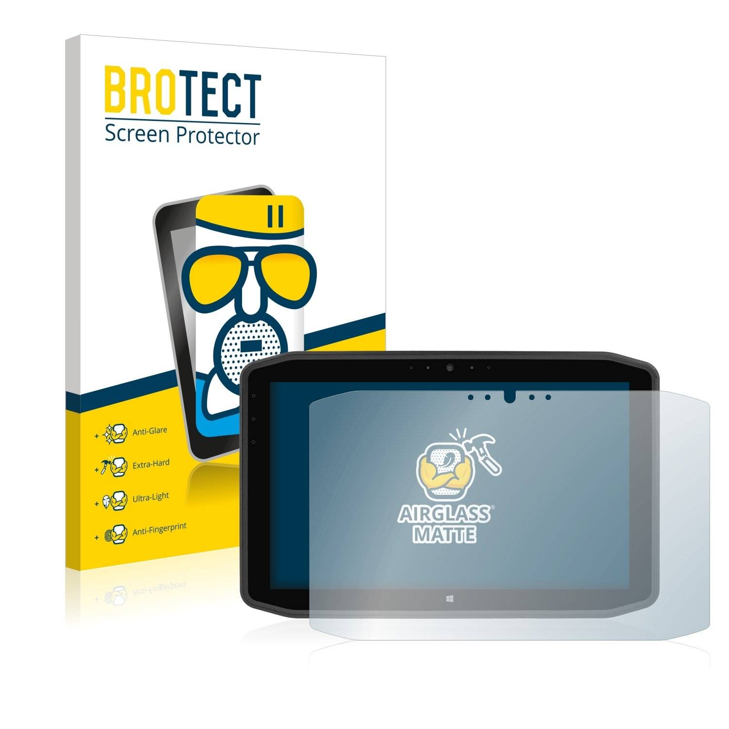 BROTECT AirGlass Matte Schutzglas Folie für Zebra Xslate