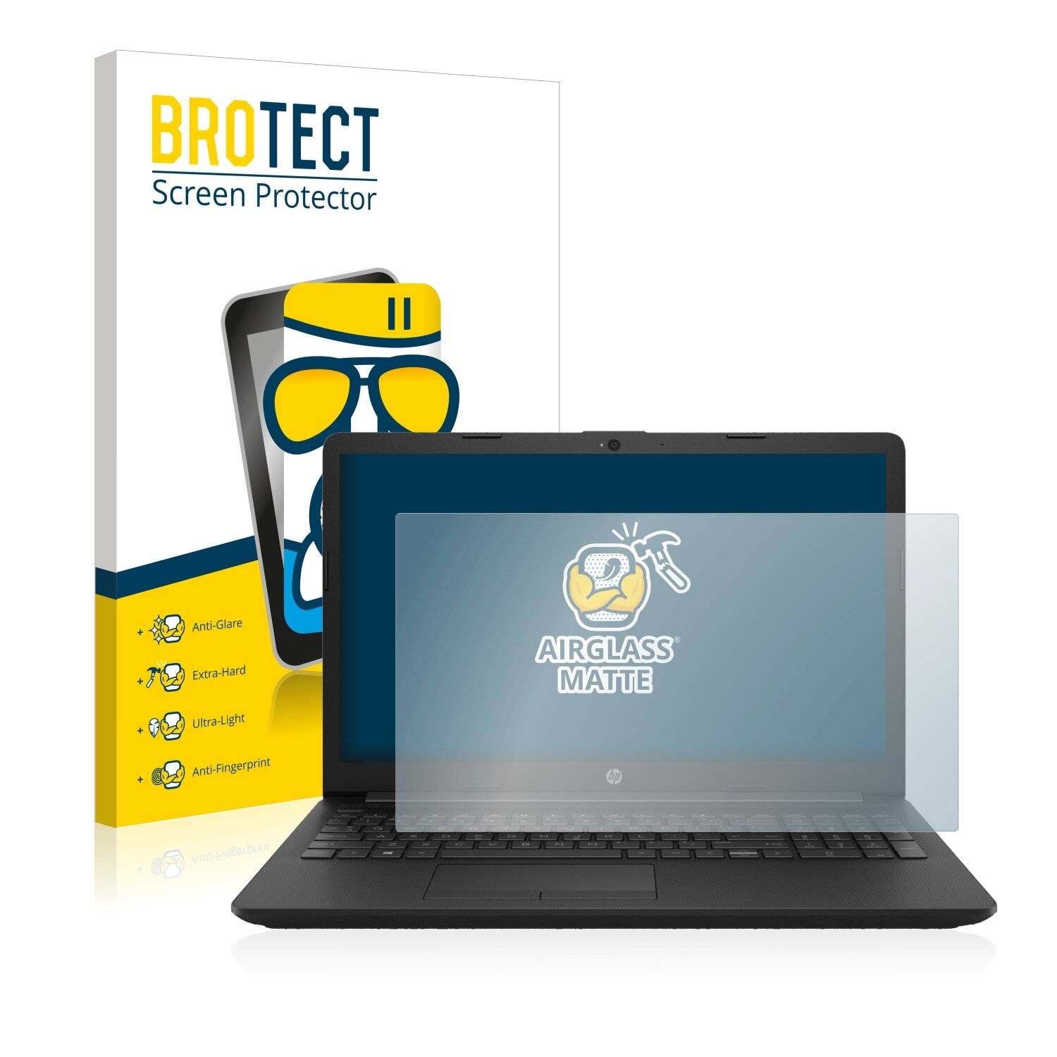 BROTECT AirGlass Matte Schutzglas Folie für HP