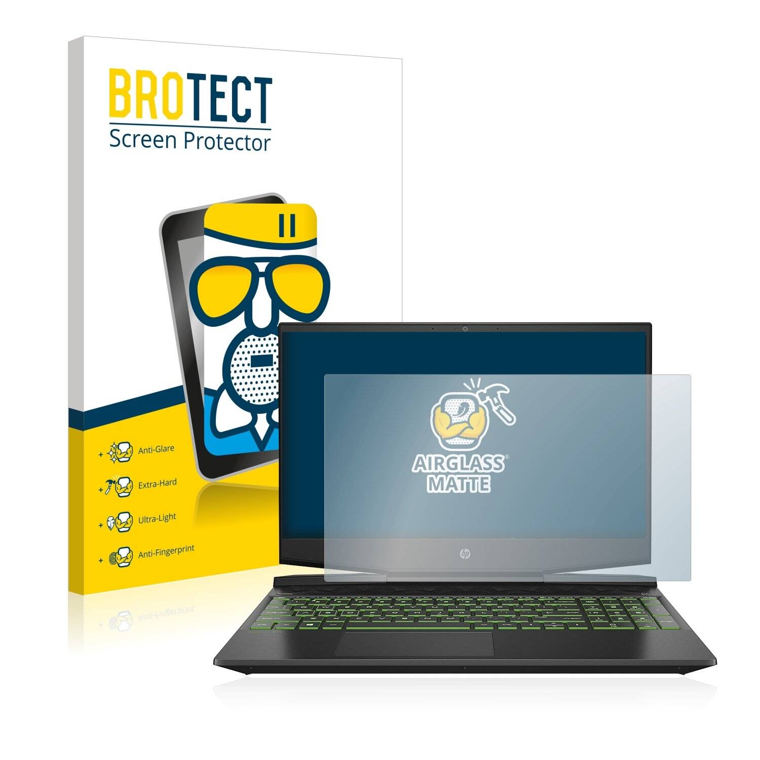 BROTECT AirGlass Matte Schutzglas Folie für HP Pavilion