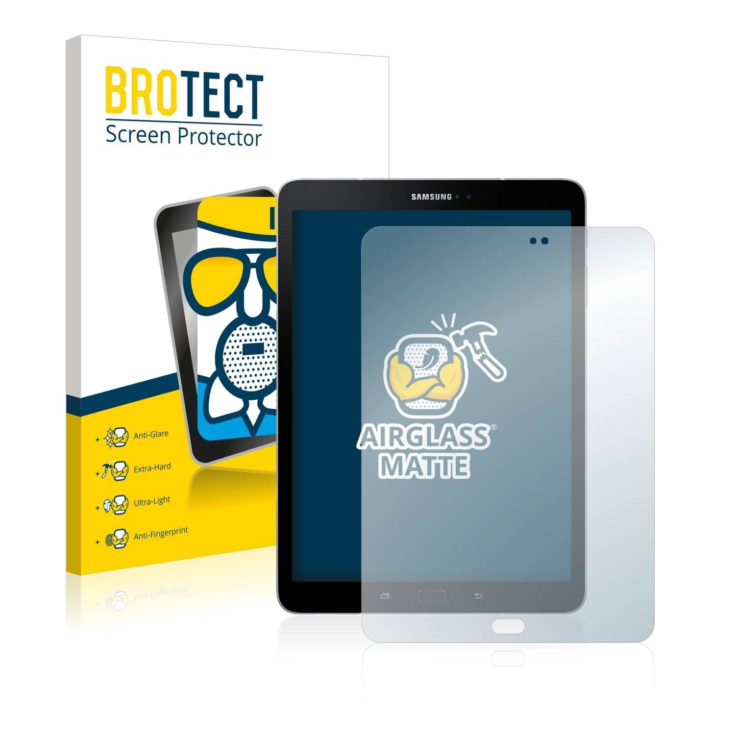 BROTECT AirGlass Matte Schutzglas Folie für Samsung Galaxy Tab