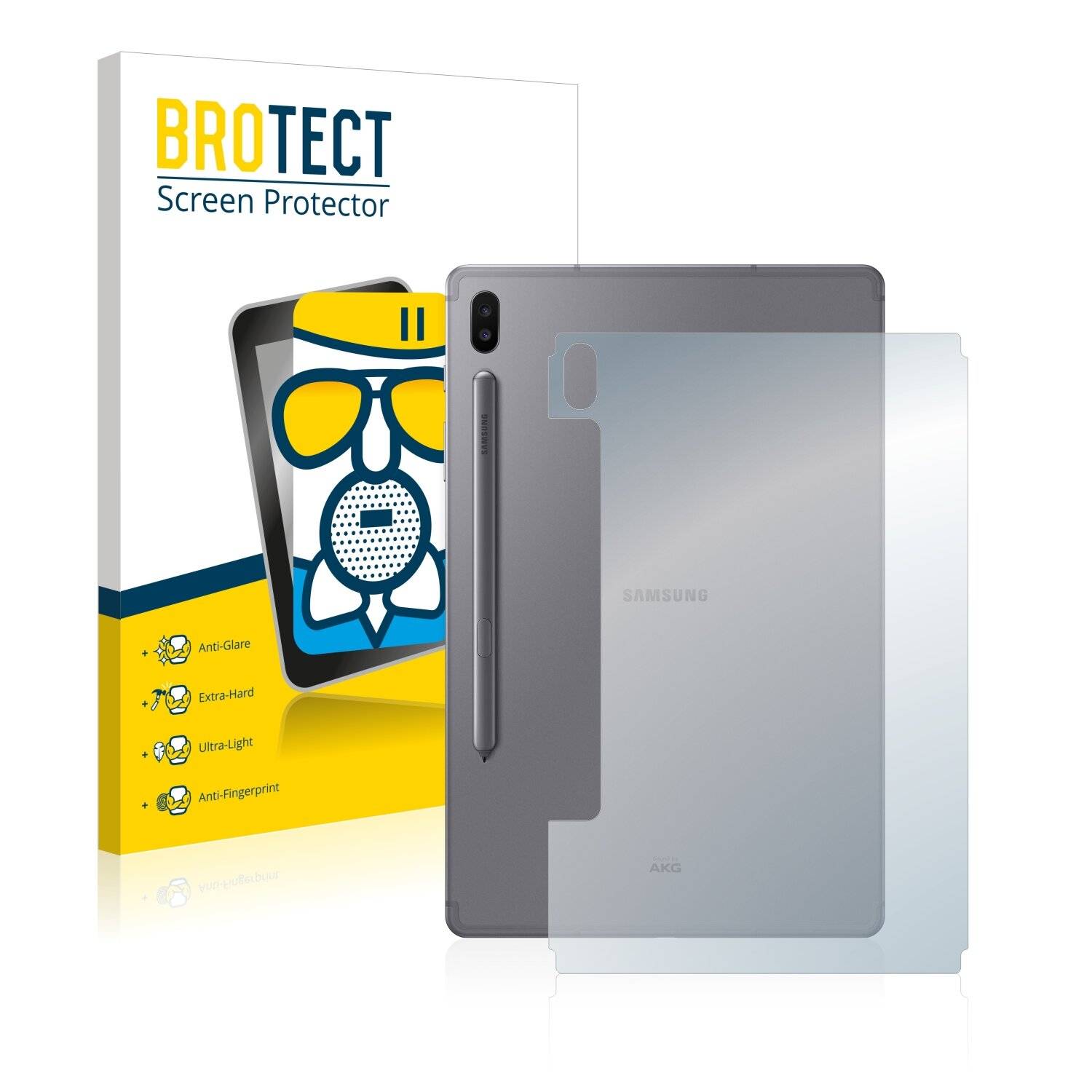 BROTECT AirGlass Matte Schutzglas Folie für Samsung Galaxy Tab S6 LTE 5G 2020