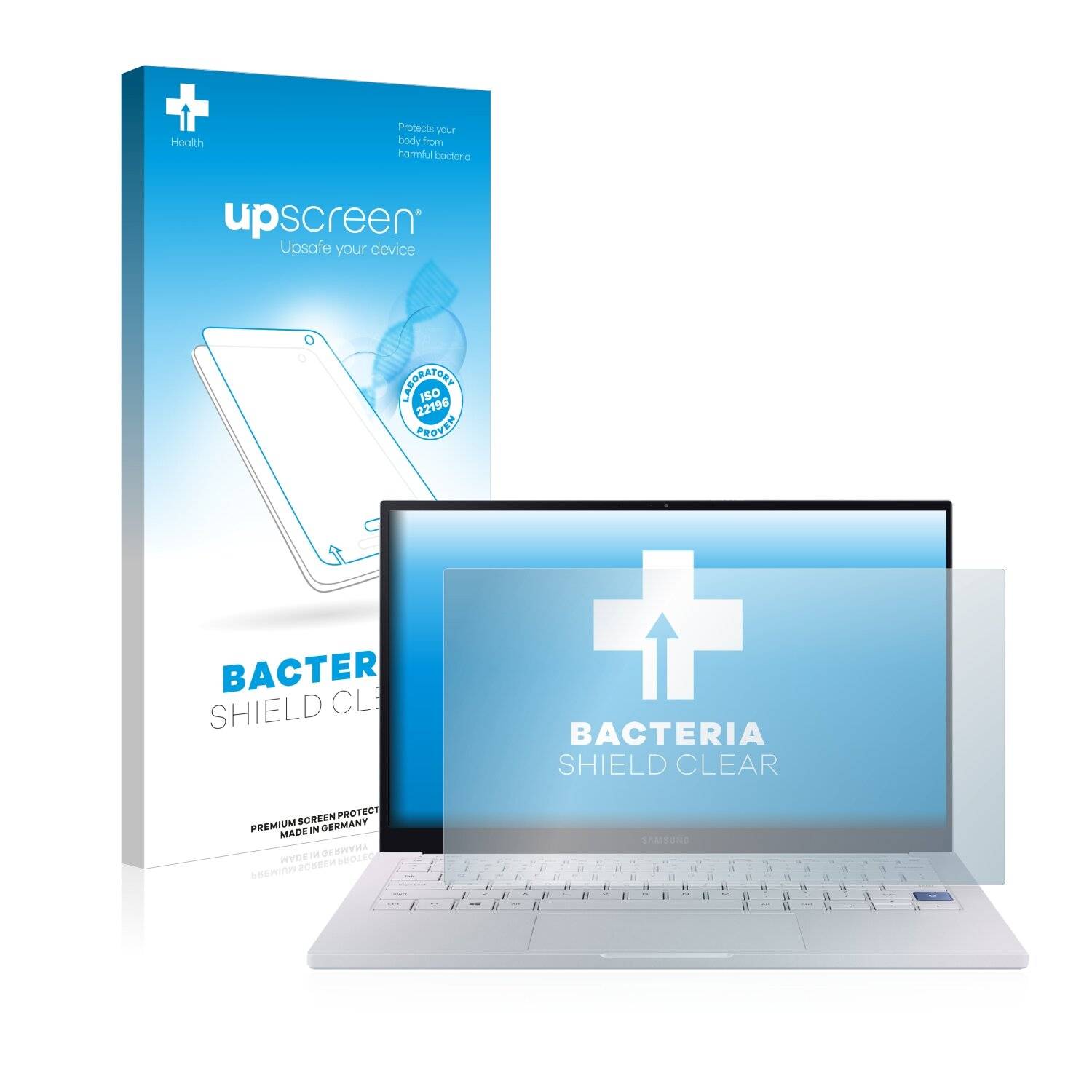 upscreen Bacteria Shield Clear Premium Antibakterielle Displayschutzfolie für Samsung Galaxy