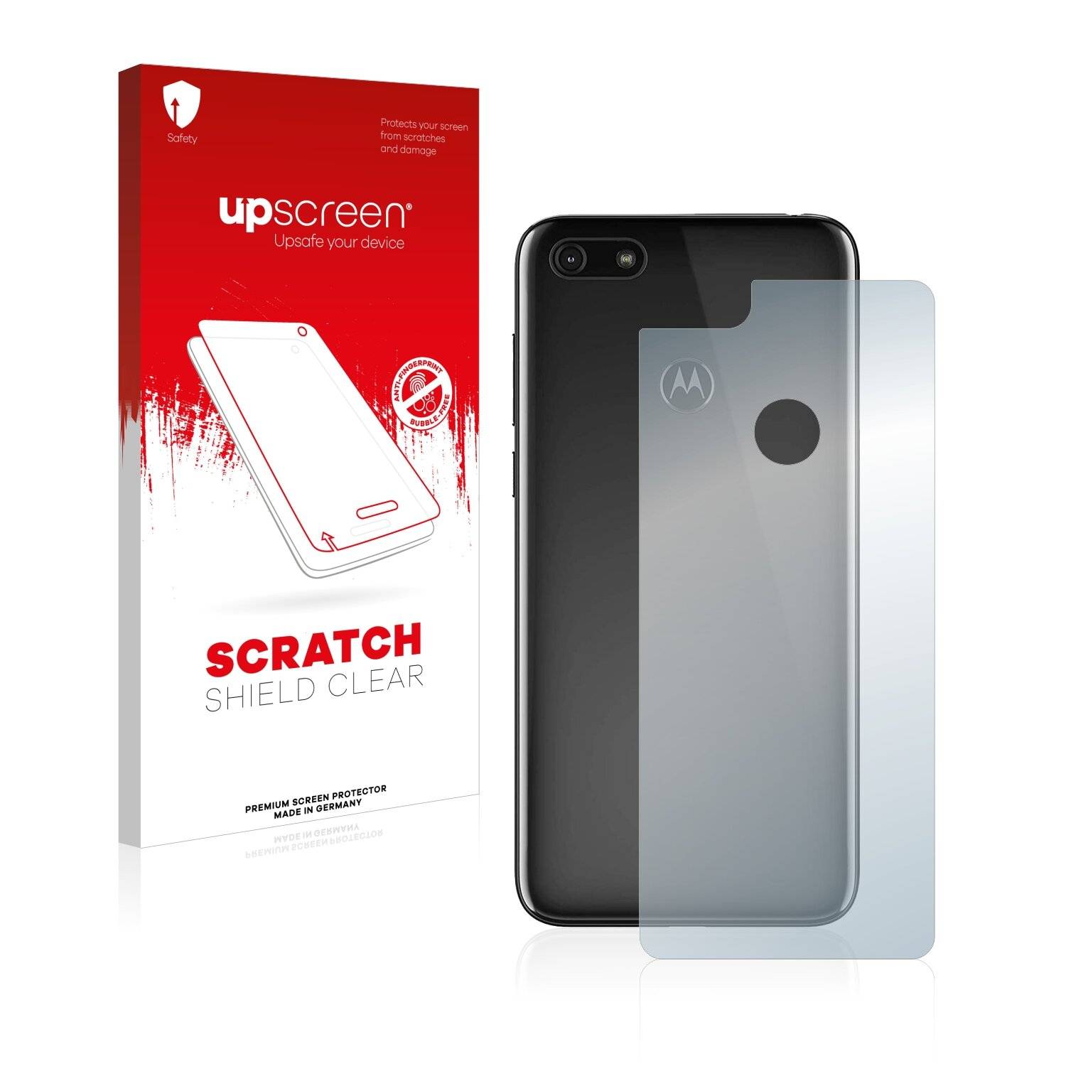 upscreen Scratch Shield Clear Premium Displayschutzfolie für Motorola Moto E6 Play