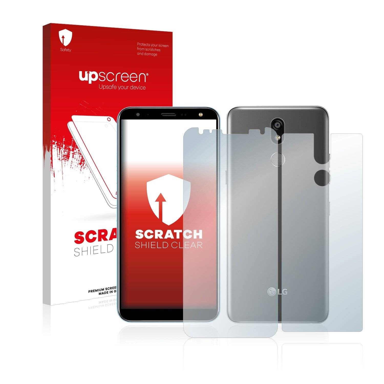 upscreen Scratch Shield Clear Premium Displayschutzfolie für LG K40 (Vorder +