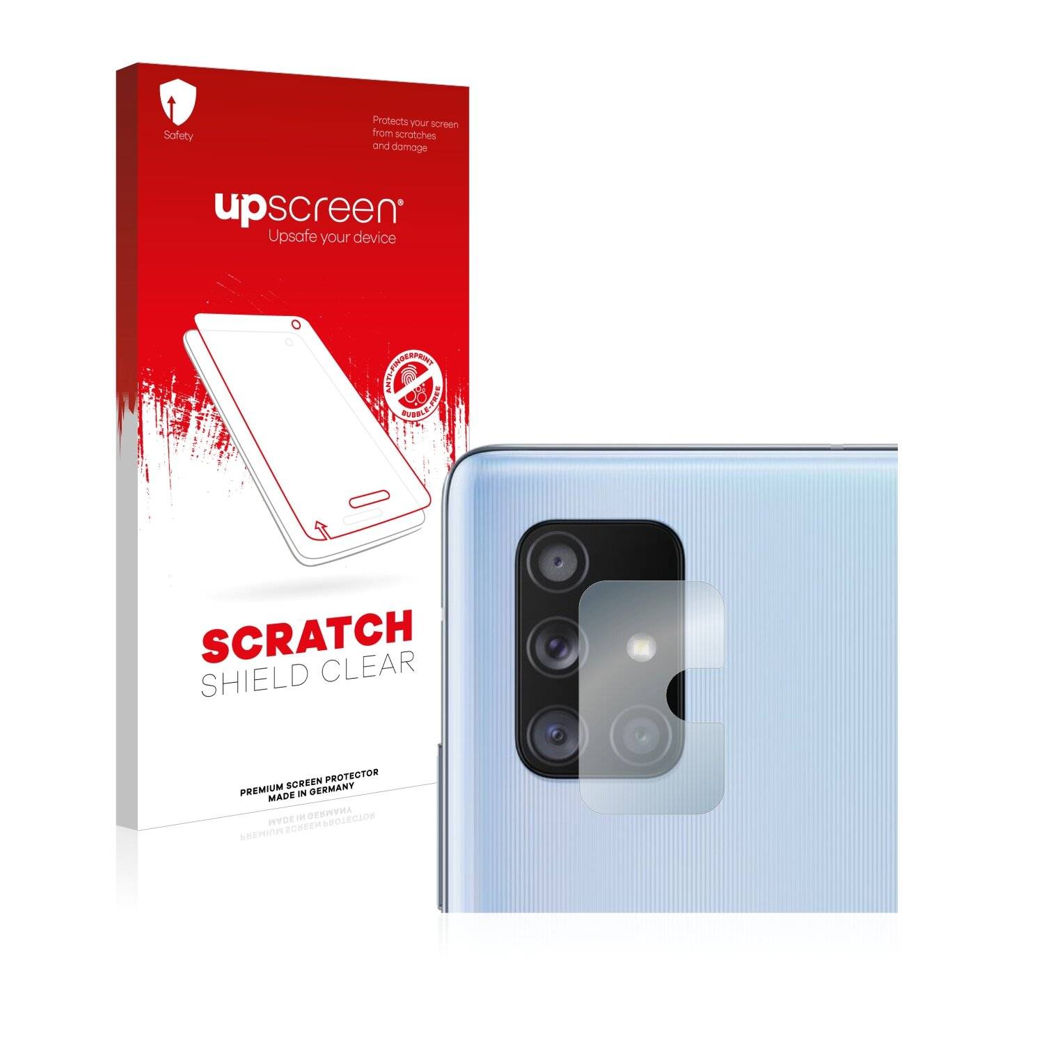 upscreen Scratch Shield Clear Premium Displayschutzfolie für Samsung Galaxy A71 5G (NUR